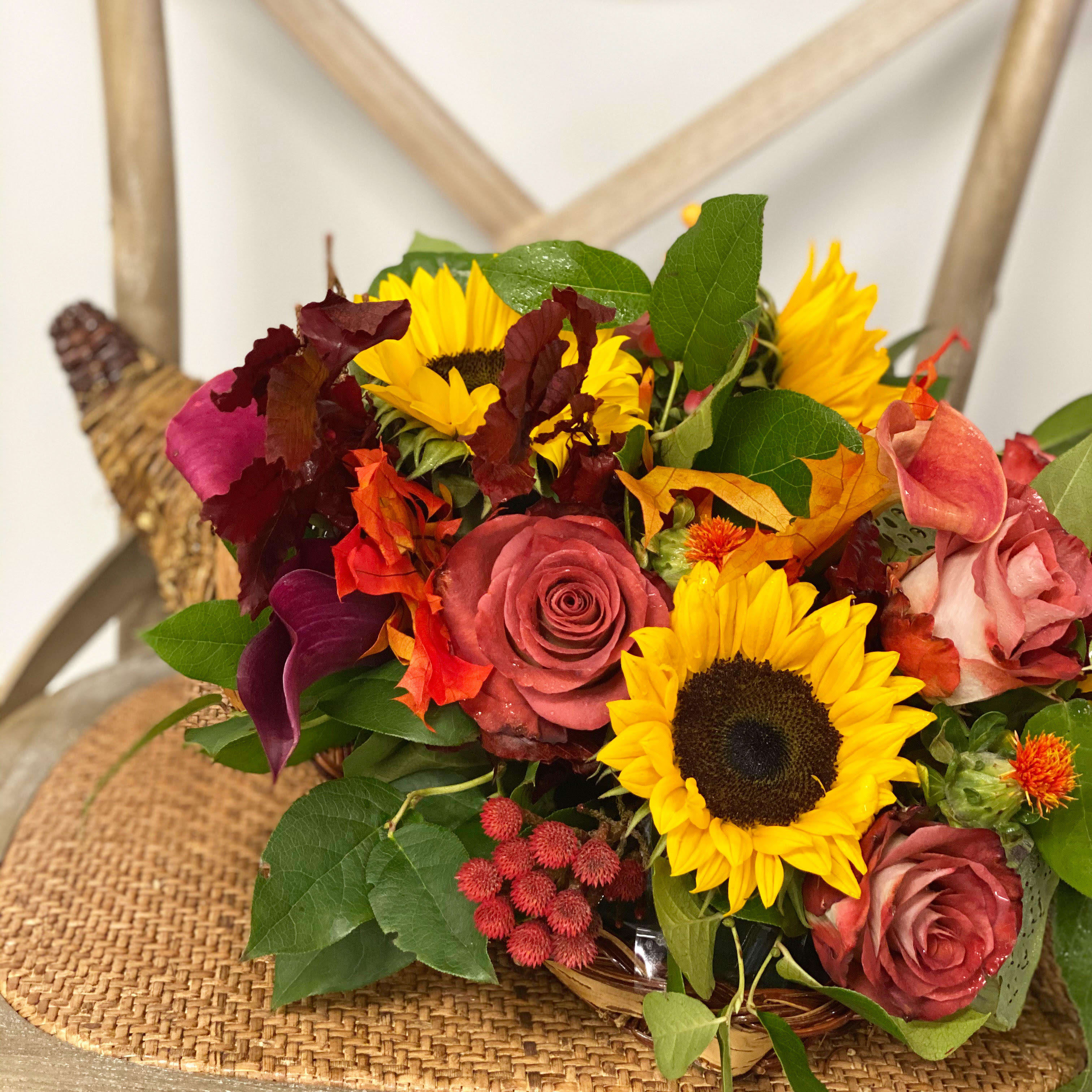 Thanksgiving Cornucopia  - This is the perfect gift for someone hosting Thanksgiving! 