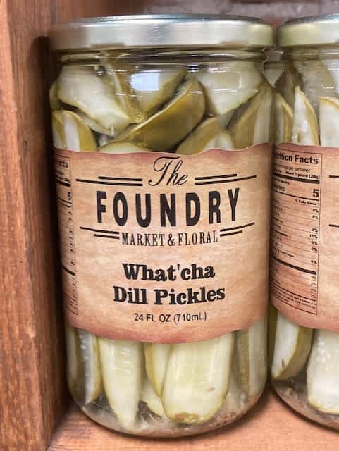 What'cha Dill Pickles - Ingredients: Cucumbers, water, distilled vinegar, onions, garlic, salt, fresh dill, dill seed, &amp; calcium chloride.
