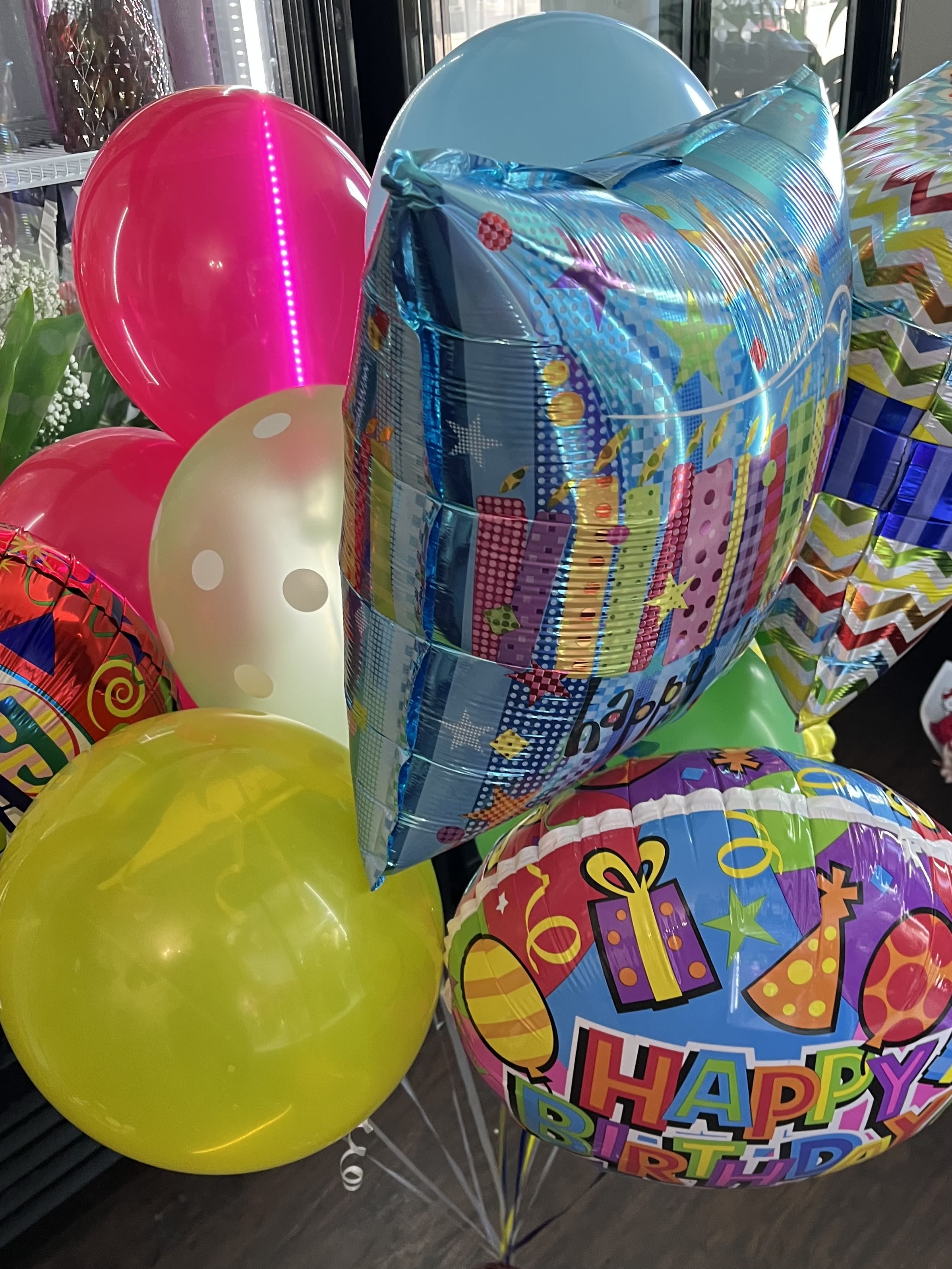 Balloon bouquet all occasions  - Anniversary, I love you, congratulations, baby, birthday, get well Add occasion in the notes. Includes 3 Mylar and 8 laytex