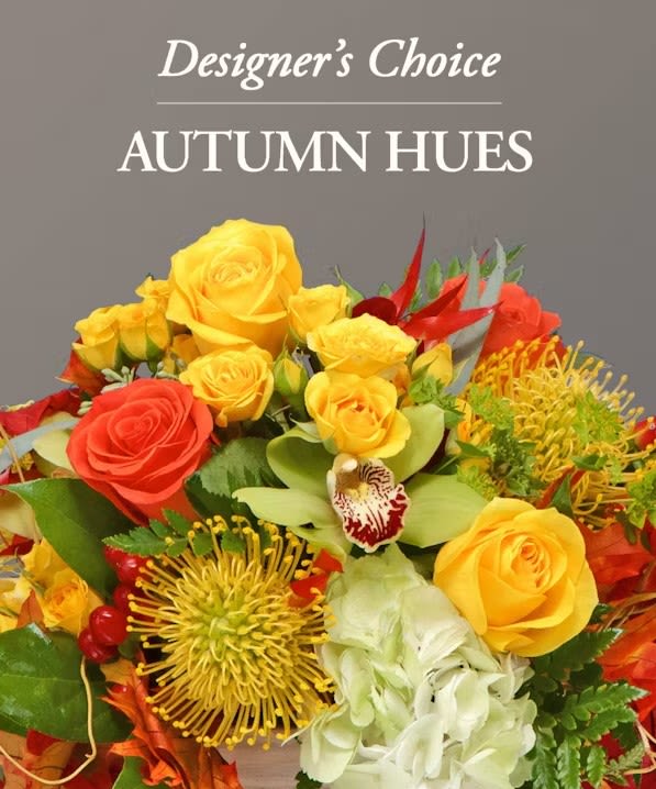 Fall Designer's Choice - These fall flowers are bursting with beauty! Our Premium Designer’s Choice fall arrangement is perfect for any occasion and will be sure to blow them away! Capture the beauty of fall with flowers designed by our expert florists. Send this arrangement to someone you love today!
