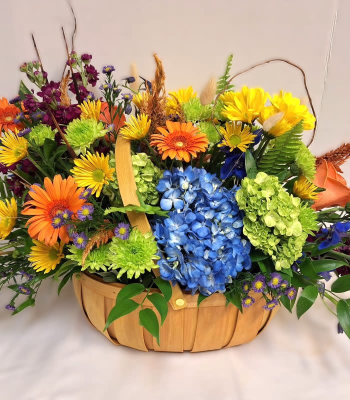 Wildflower Beauty - Brightly colored wildflower basket.