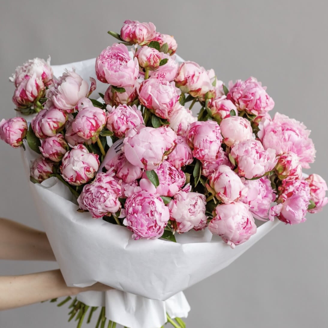 № 302 - Want to make an unforgettable impression? This bouquet of 51 pink peonies will do the trick.  51 Pink Peonies