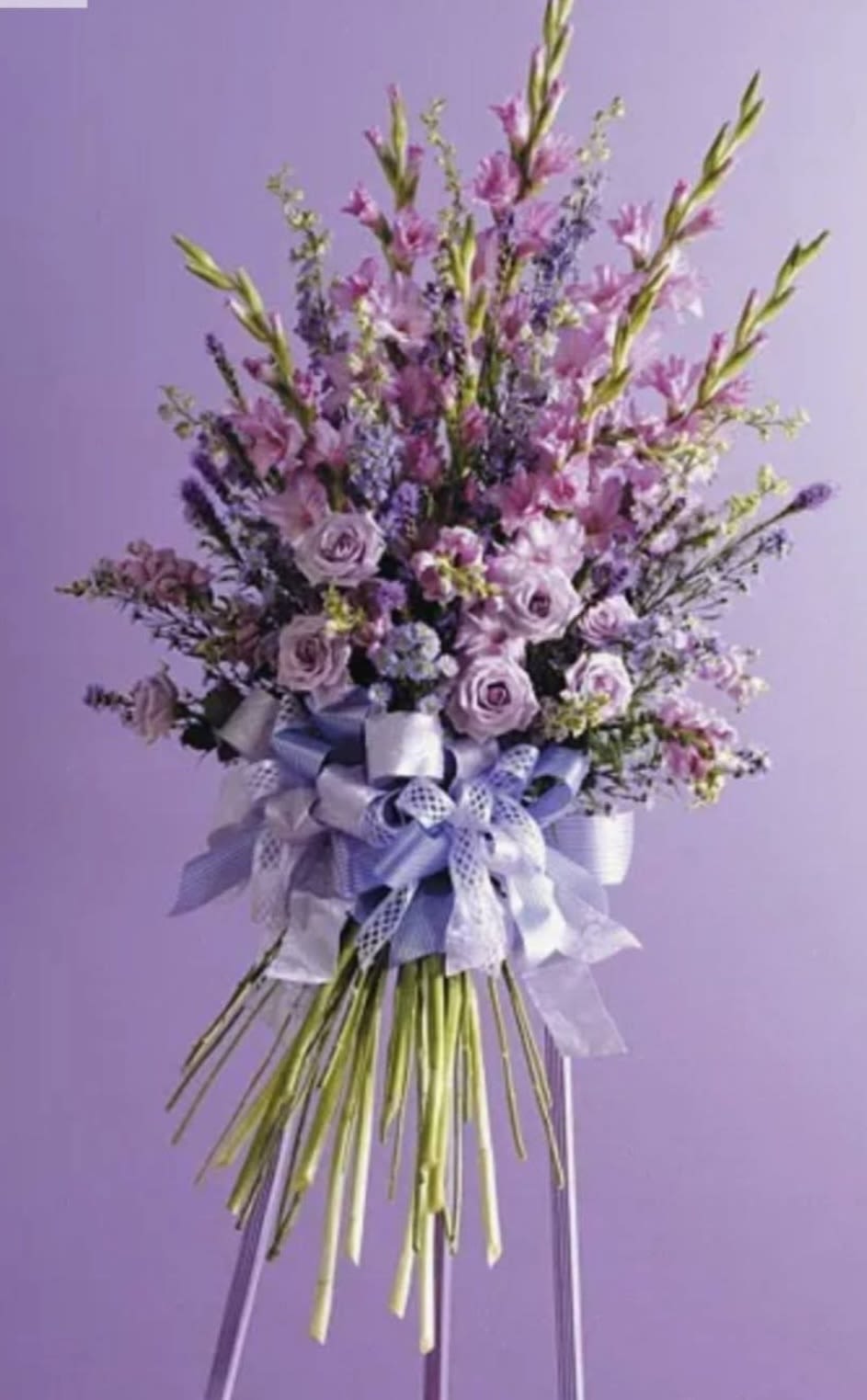 Purple Passion - This all purple and lavender easle will pay tribute to any loved one.