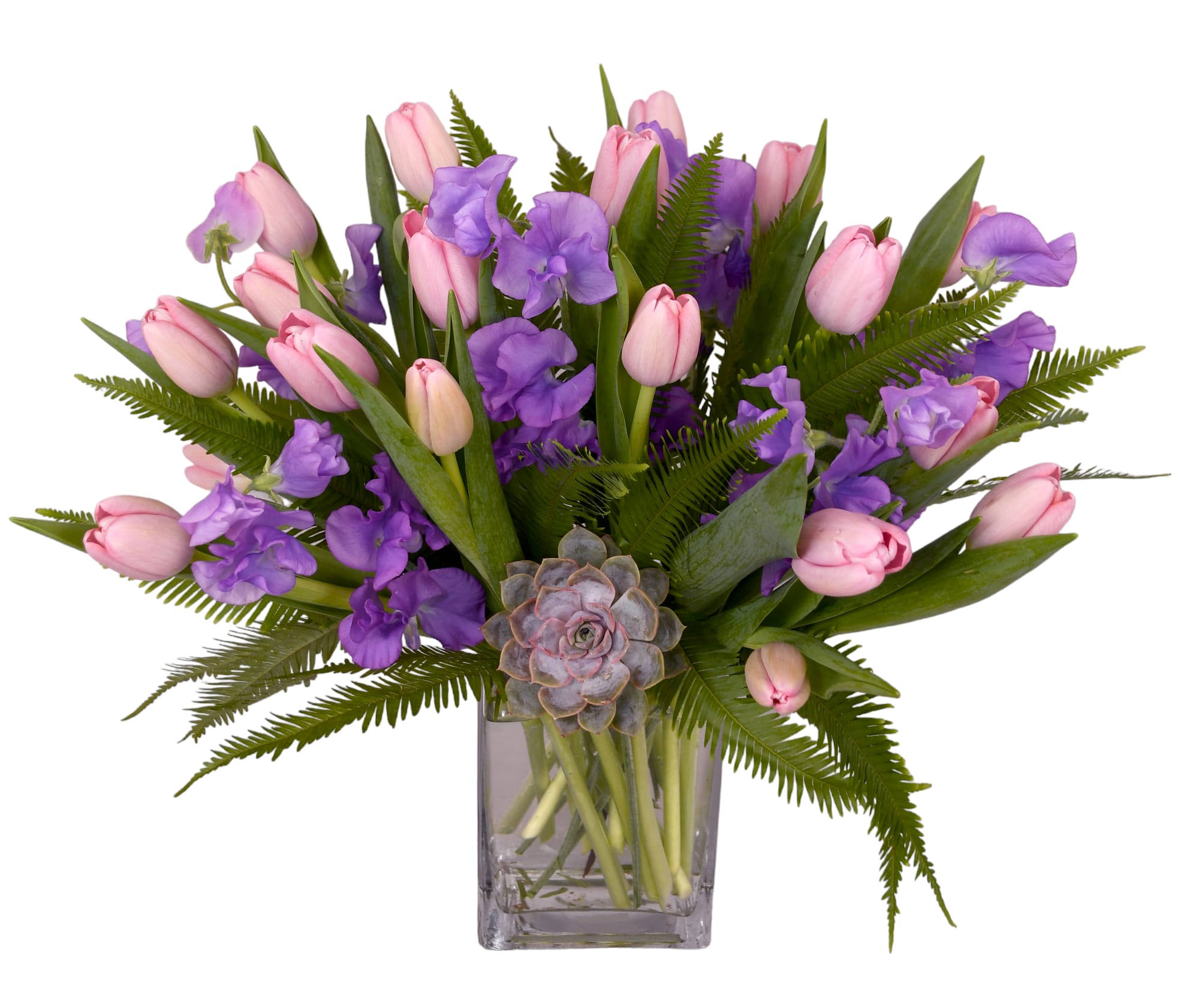 Sweet Spring - Elevate you occasion with our exquisite floral bouquets  Tulips and sweet peas