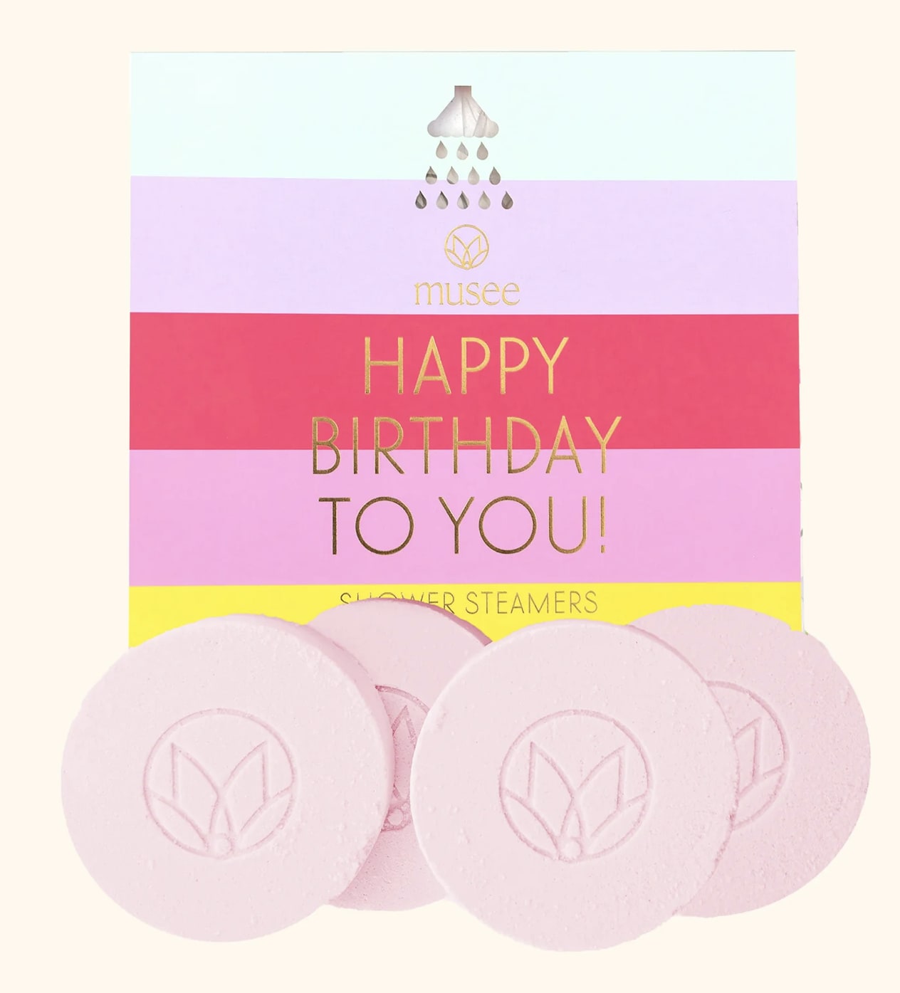 Birthday Shower Steamers - Musee Shower Steamers | Birthday 4ct.  Shower your loved ones with birthday wishes! Treat them to a refreshing shower, as festive buttercream and vanilla fragrances fill the air and add a touch of birthday magic to their day. Tax free. Same-day hand delivery.  Same-day delivery available throughout Wilmington and nearby areas including Greenville, Hockessin, Newark, and the Brandywine Valley Whether you’re looking for a thoughtful hostess gift, a luxury home accent, or something simply beautiful to brighten someone’s day, Petals offers fine gifts and personalized service that make every occasion memorable. Visit our Wilmington boutique or shop online today — and see why Petals is Delaware’s trusted name for fine gifts and inspired giving.