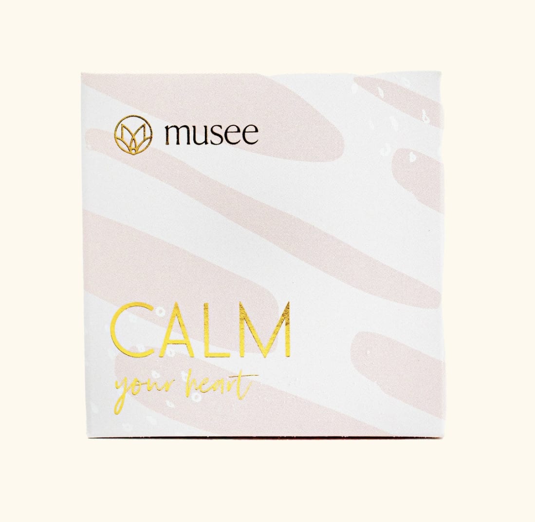 Calm your Heart Bar Soap - Musee Calm your Heart Bar Soap | Lilac &amp; Fresh Herbs  Quiet and calm your spirit as you indulge in a luxurious lather that deeply nourishes your skin. Each bar is hand-stamped with an uplifting word that matches its beautifully designed box, serving as an encouraging daily reminder. Tax free. Same-day delivery.  Discover the art of giving at Petals, Wilmington, Delaware’s destination for luxury gifts and home décor. Our curated collection features beautifully crafted items for every occasion — birthdays, weddings, anniversaries, holidays, and life’s special celebrations. At Petals, we believe every gift should tell a story. From hand-poured candles and elegant keepsakes to stylish home accents, gourmet treats, and floral-inspired décor, our selection combines timeless charm with modern sophistication. Each piece is chosen with care to reflect the quality, creativity, and personal touch our Wilmington customers love.  Same-day delivery available throughout Wilmington and nearby areas including Greenville, Hockessin, Newark, and the Brandywine Valley Whether you’re looking for a thoughtful hostess gift, a luxury home accent, or something simply beautiful to brighten someone’s day, Petals offers fine gifts and personalized service that make every occasion memorable. Visit our Wilmington boutique or shop online today — and see why Petals is Delaware’s trusted name for fine gifts and inspired giving.