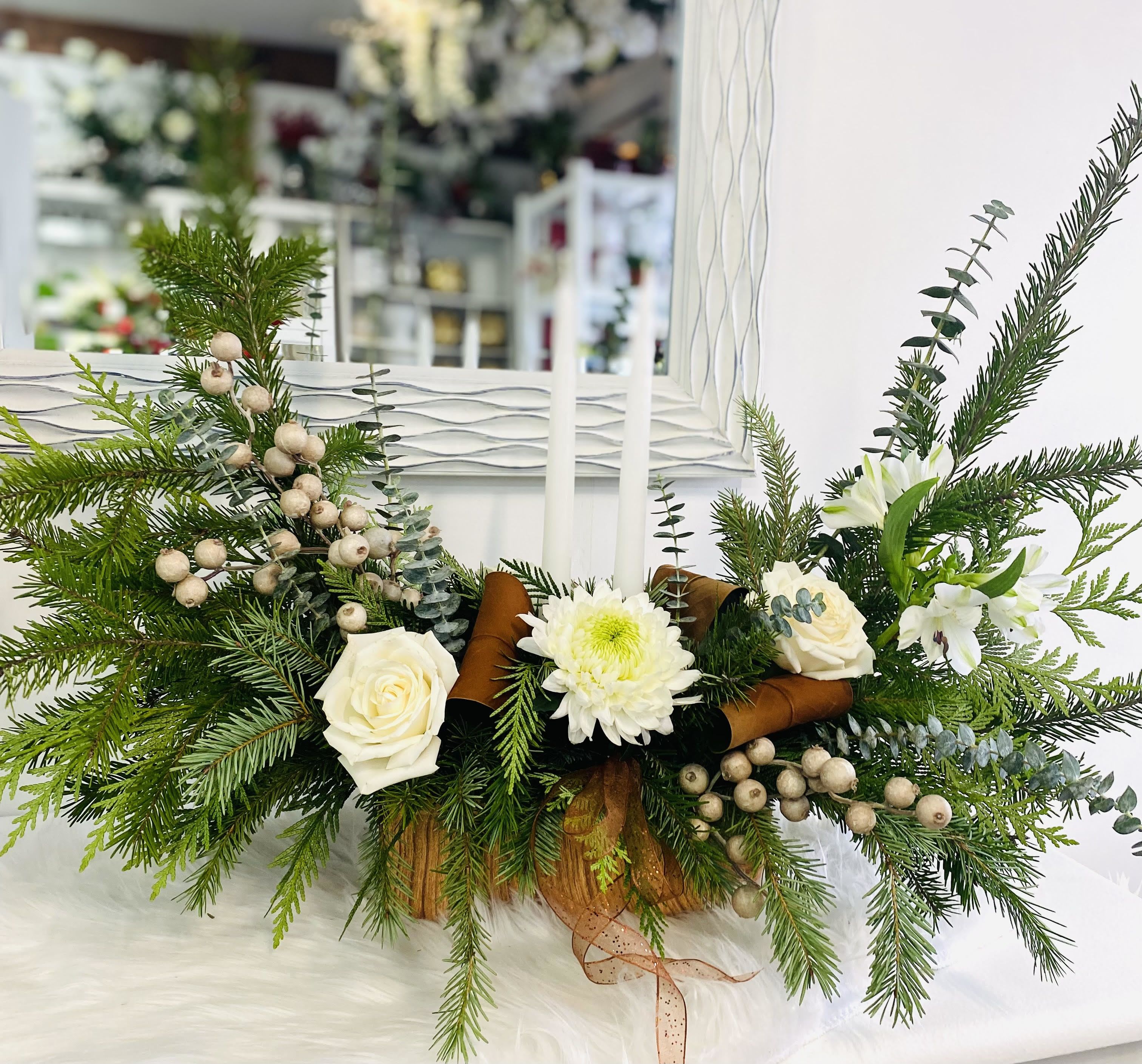 Natures Scent - Beautiful neutral design in a keep sake pottery container.