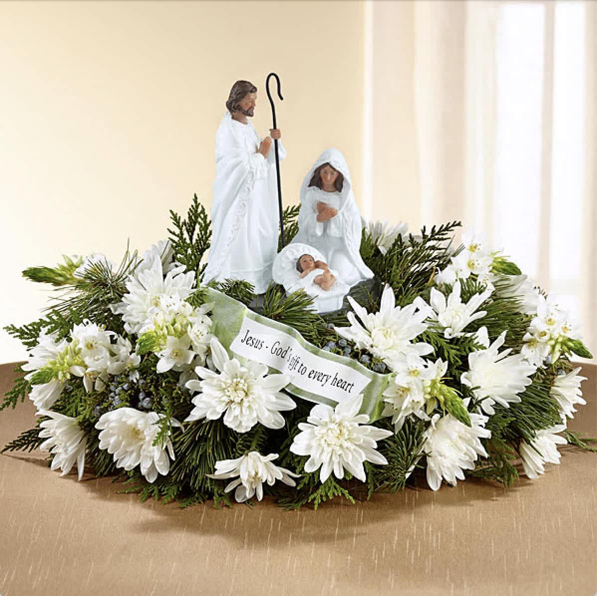 Gods Gift Of Love - Sympathy, includes statue and banner 