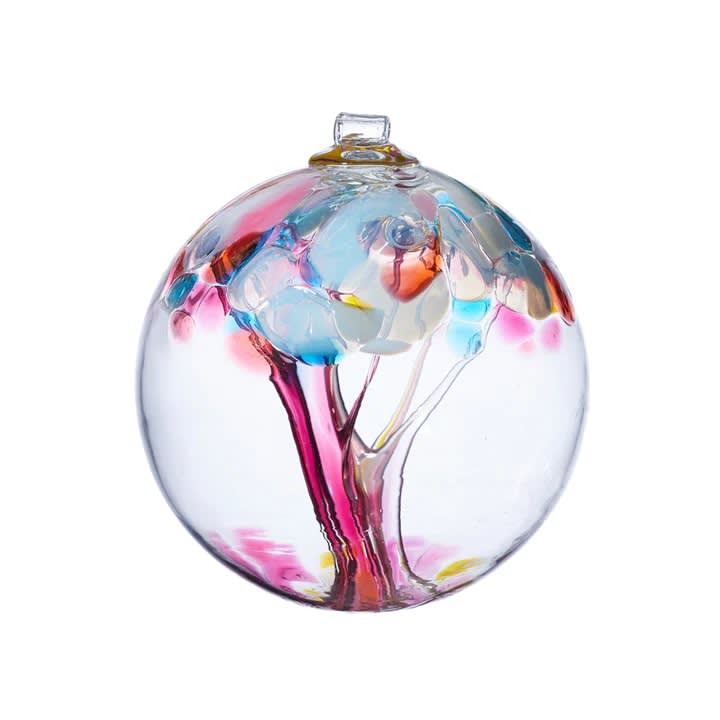 Tree of Memories Ornament - Kitras Art Glass - 2 in. Handblown Glass Ornament - Like trees in a forest, no two are alike, with a special sentiment for each theme. Enjoy the magic of the seasons or give the gift of inspiration with these unique glass ornaments, ready to give in a gift box.  May the Tree of Memories invite you to cherish all the memories that you hold close and to share those memories with the people you love.