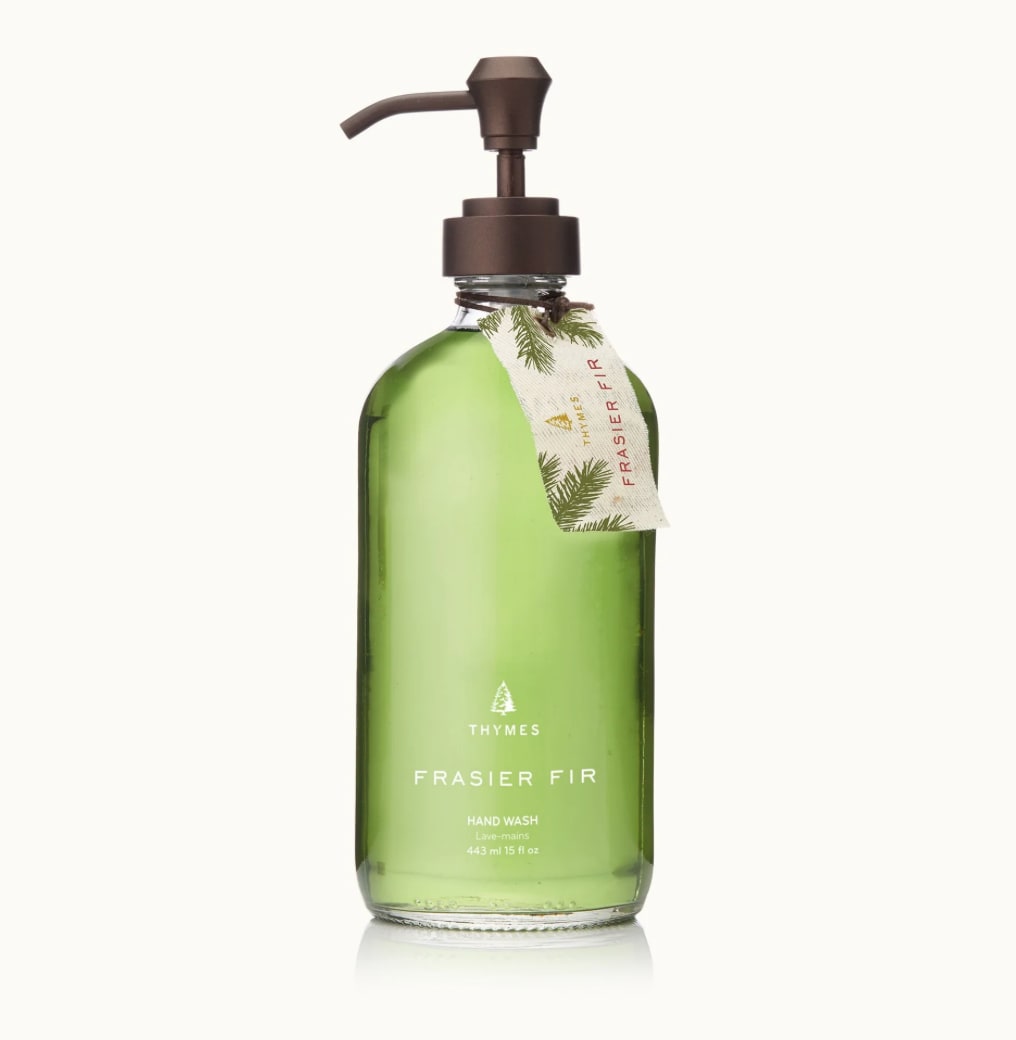 Thymes Frasier Fir Hand Wash - This beautiful glass bottle comes complete with a fabric hang tag to create an elevated sink-side piece that gently cleanses and moisturizes hands. Same day, tax free hand delivery.   Shop the best gift items in Wilmington, Delaware at your local florist and gift shop. From fresh floral arrangementsand gourmet treats to unique seasonal décor and thoughtful gifts for any occasion, we offer carefully curated selections to delight your loved ones. Perfect for birthdays, anniversaries, holidays, or special celebrations, each gift is crafted with quality and care. Enjoy same-day delivery in Wilmington, DE, and surrounding areas, making it easy to send joy, love, and celebration right to their doorstep.