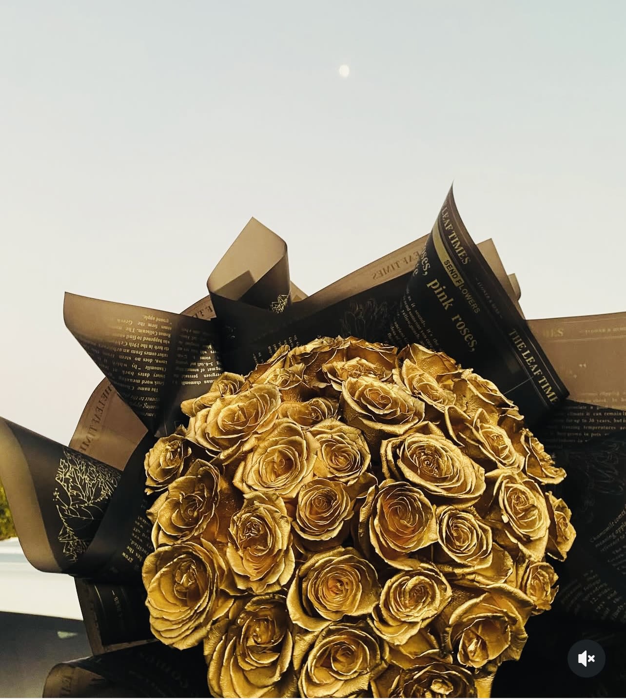 Golden Elegance  - “Golden Radiance: A Stunning Gold Rose Bouquet for Life’s Precious Moments”