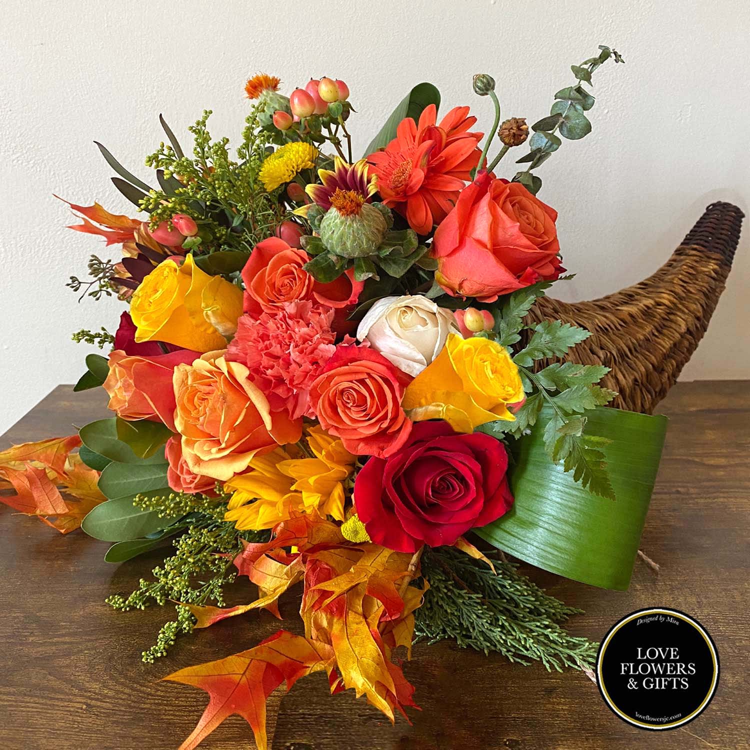 Thanksgiving Cornucopia  - If you're looking for something a little different this Thanksgiving, bring the spirits of fall to your gathering place with this one-of-a-kind cornucopia centerpiece! Great for the dinner table /entry table for the thanksgiving get-together