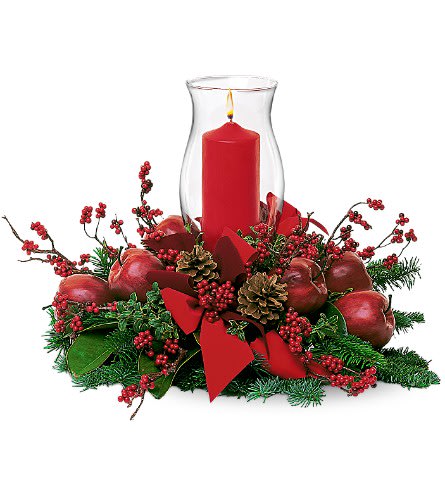 Hurricane Pillar - What better way to light up wintry hearts than with a gorgeous candle set in a hurricane globe? A decorator's delight.