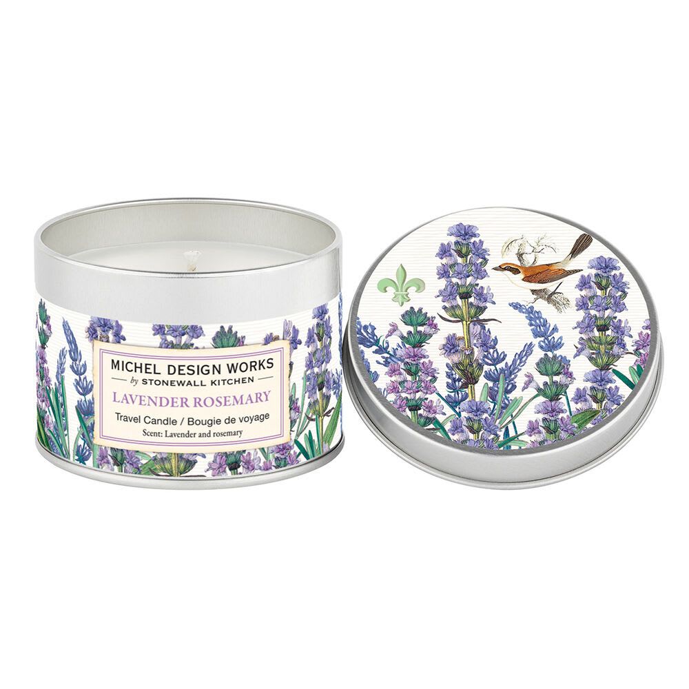 Lavender Rosemary Travel Candle - -