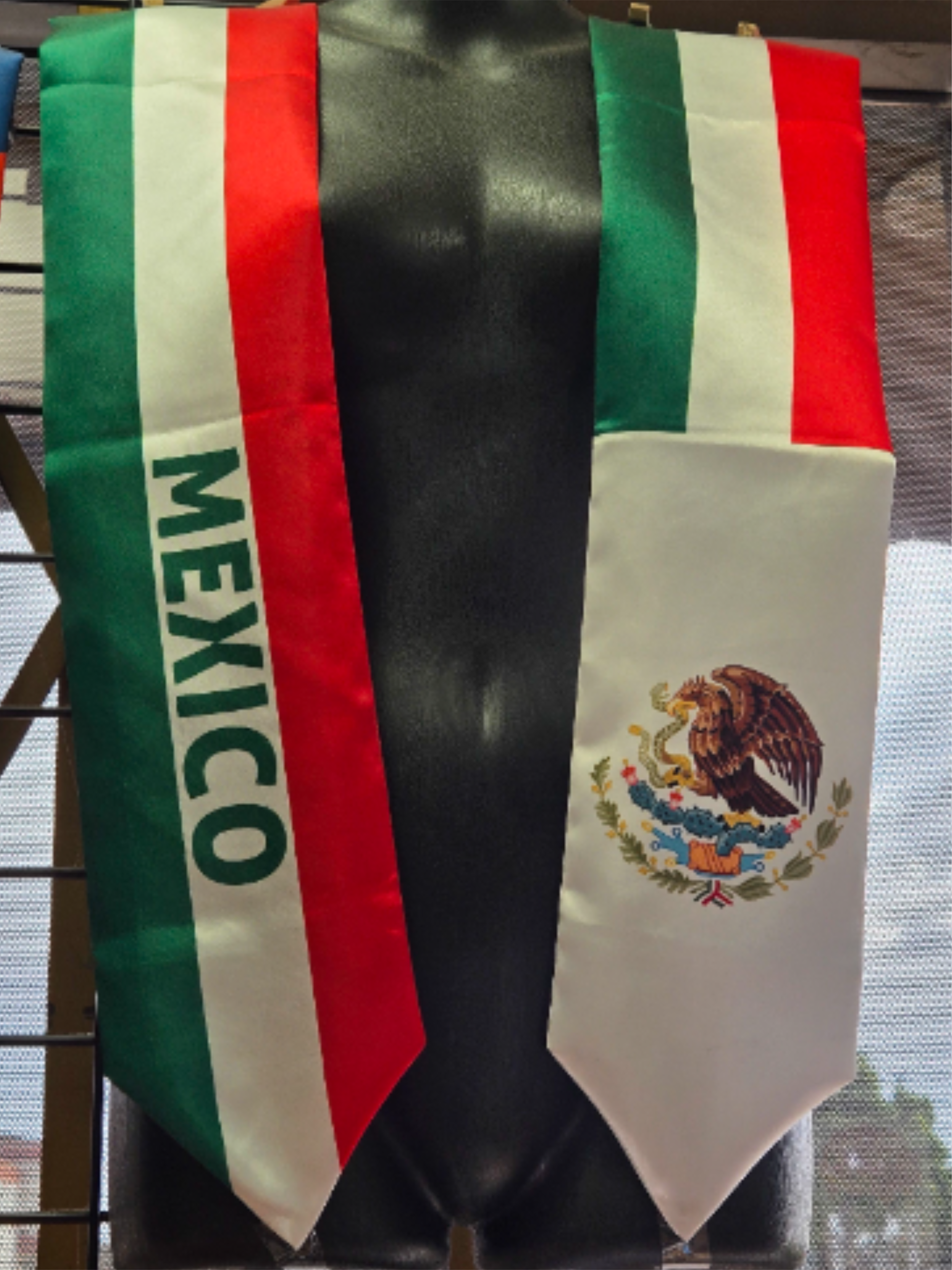 Mexico Stole - Graduation Stole featuring the Flag of Mexico