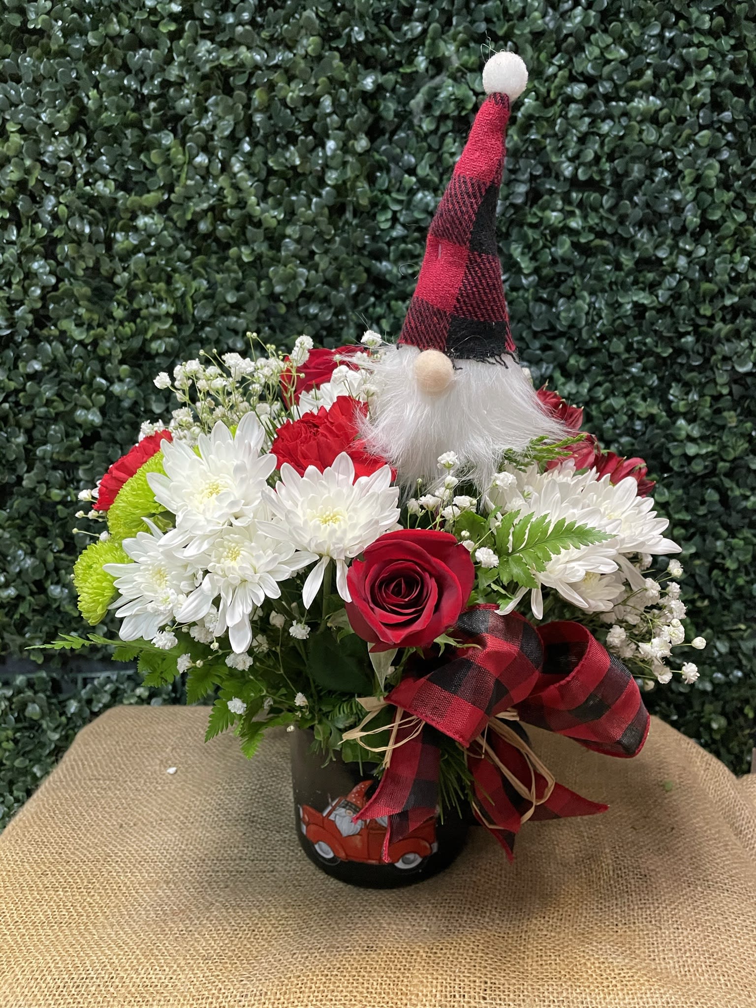 Gnome for the Holidays Coffee Mug PLA108 - Cozy and cute coffee mug, it is the perfect holiday gift! Also available in pink.INCLUDED GNOME STICK,ORNAMENTS AND RIBBON