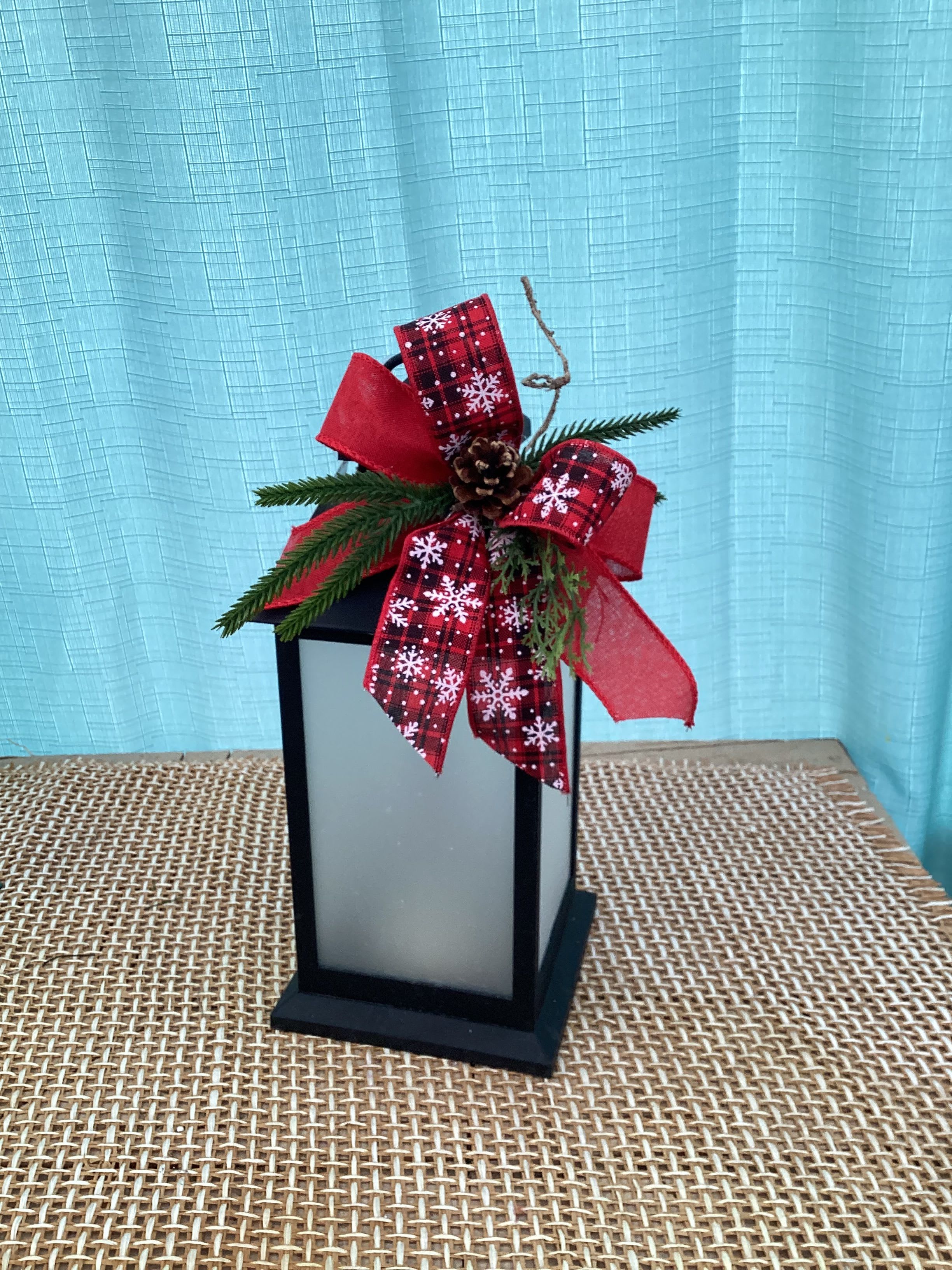 Winter wishes lantern  - A cozy winter look that brings a warm holiday glow 