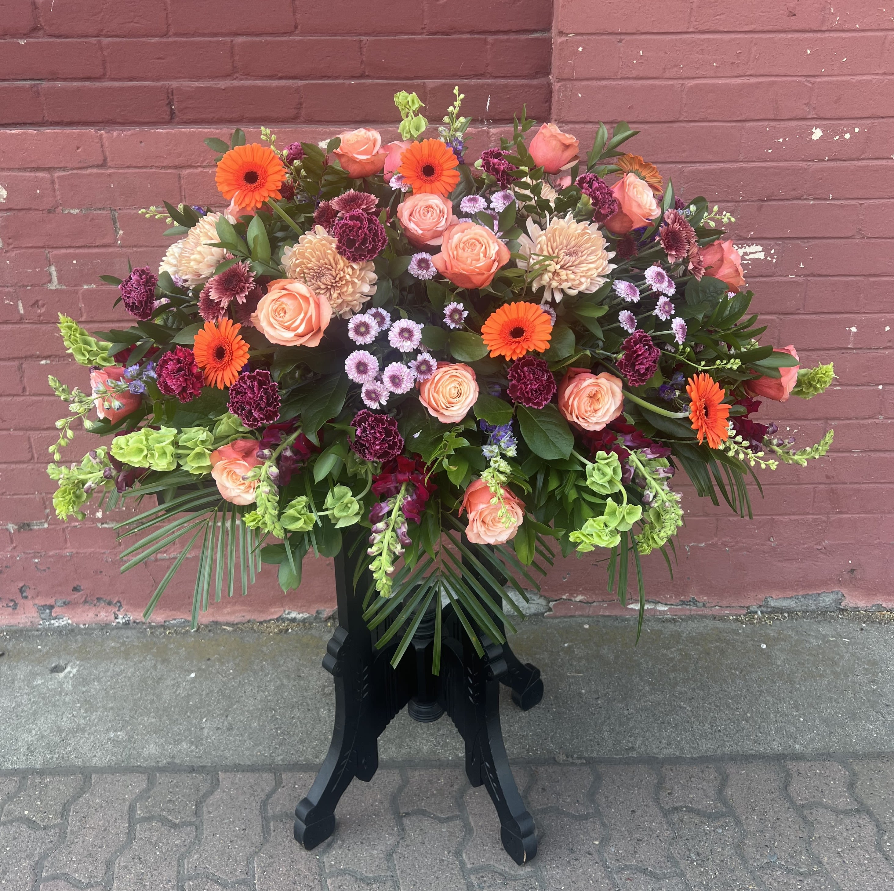 Sympathy Casket Spray - This sympathy casket piece can be customized to match your desired color and flower choices. Please specify if you would like certain colors or a designer's choice.