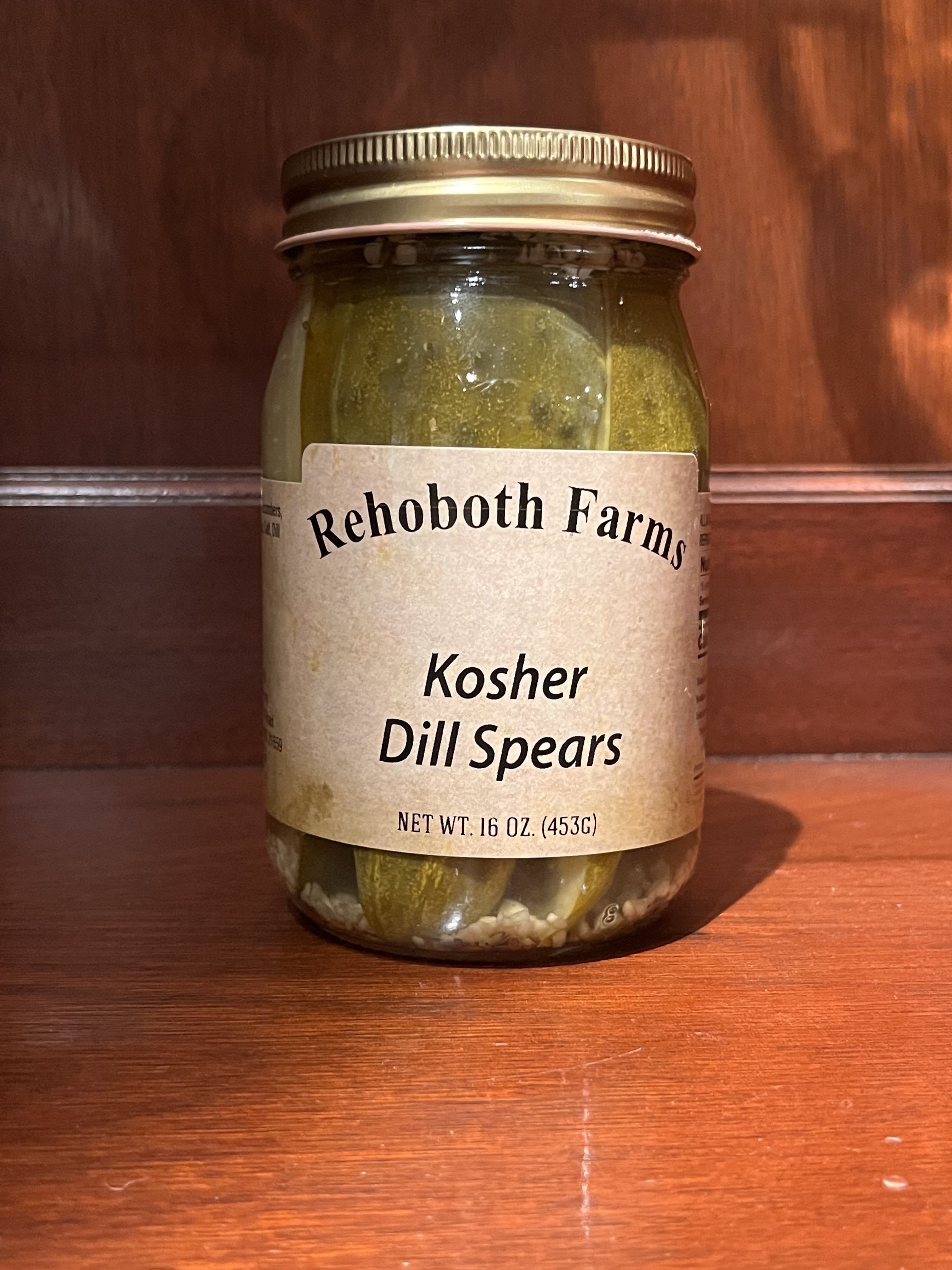 REHOBOTH FARMS PICKLES - Put some of our savory Dill Spears on your list or if mild is your thing-try our delicious Bread &amp; Butter Chips