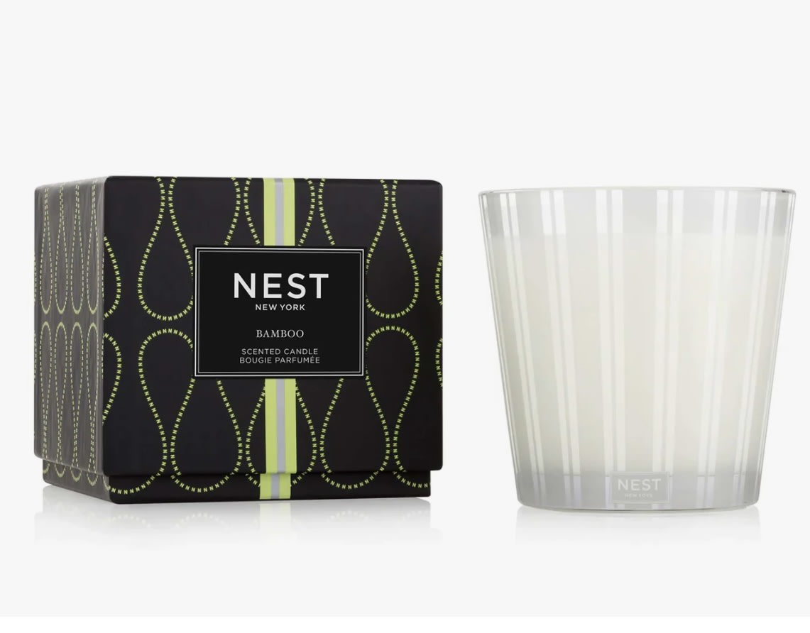 Bamboo 3-Wick Candle - Create the aroma of a welcoming garden with this bestselling fragrance, Bamboo. This 3-Wick Candle features the iconic scent’s blend of white florals with an abundance of lush green notes and hints of sparkling citrus. Overview This exquisitely fragranced 3-Wick Candle elevates everyday living and entertaining. It is meticulously crafted with a proprietary premium wax formulated so the candle burns cleanly and evenly and infuses a room with exceptional scent. Fragrance Family Floral Scent Type Floral-Dewy Key Notes White florals with an abundance of lush green notes and hints of sparkling citrus