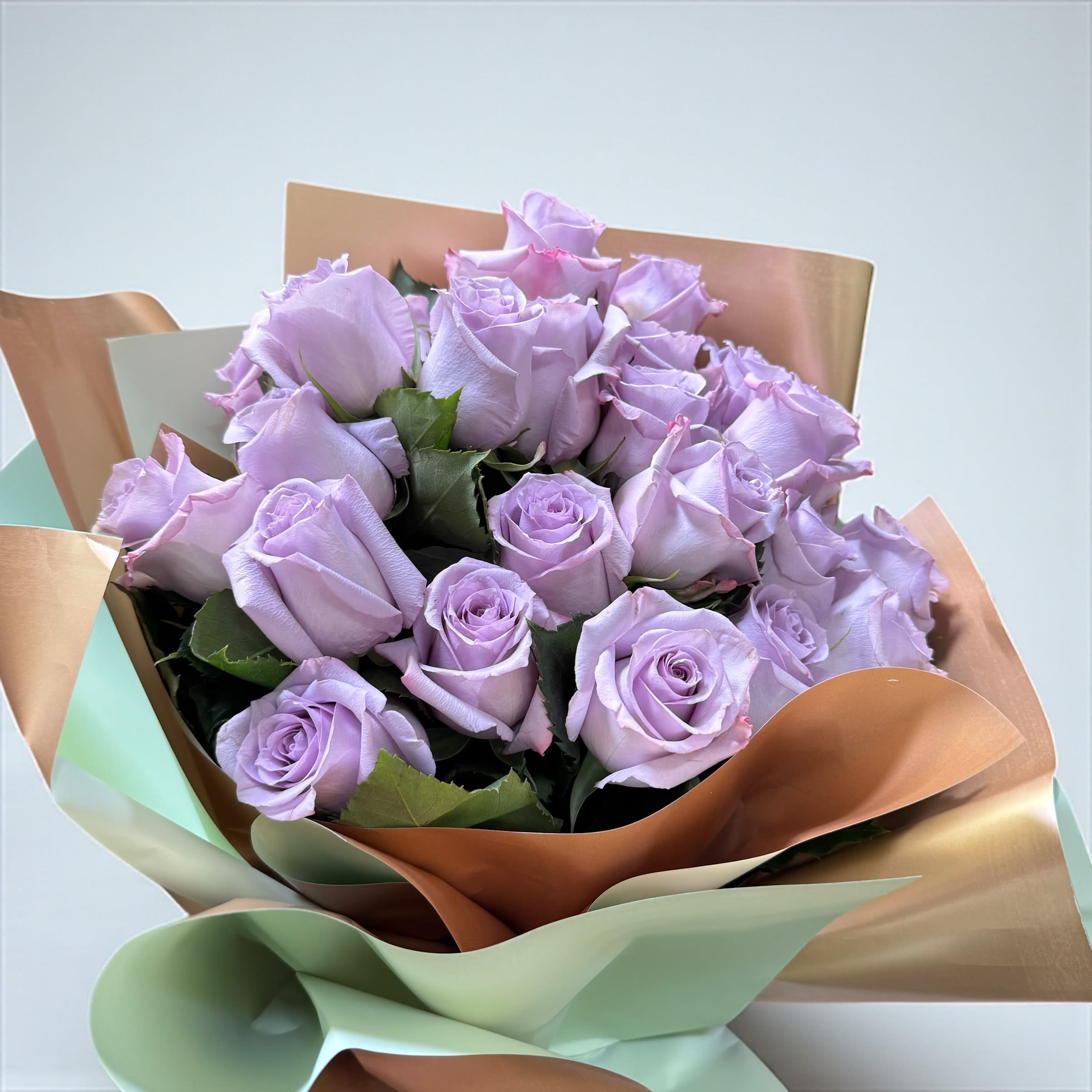 Lavender Rose Bouquet - Lavender Roses wrapped into a beautiful bouquet