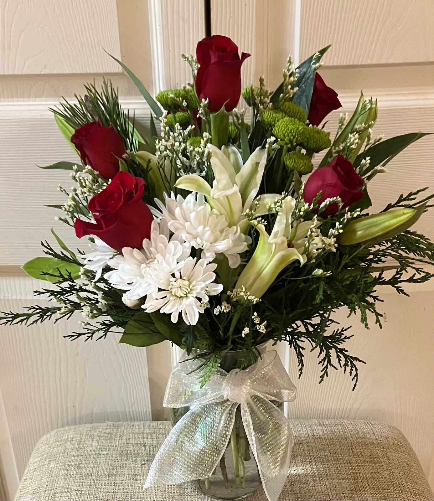 An Elegant Christmas - A beautiful array of red and white.