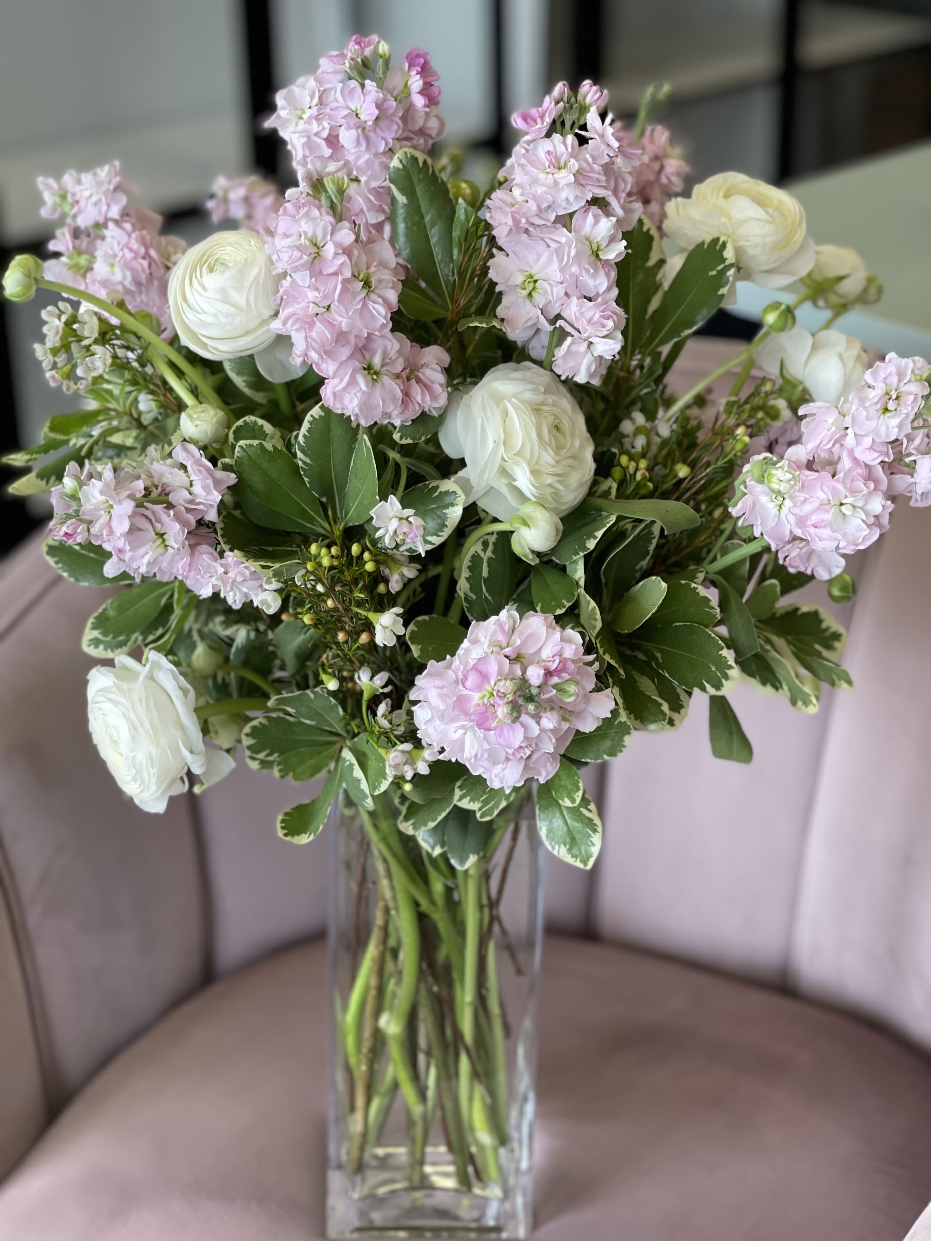 Stocked Up - Fragrant stock and ranuculous 