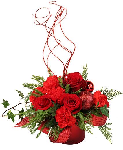 Magical Christmas - Spark some magic into your Christmas celebration with Magical Christmas. This dazzling design is filled with red roses, carnations, and cheer!