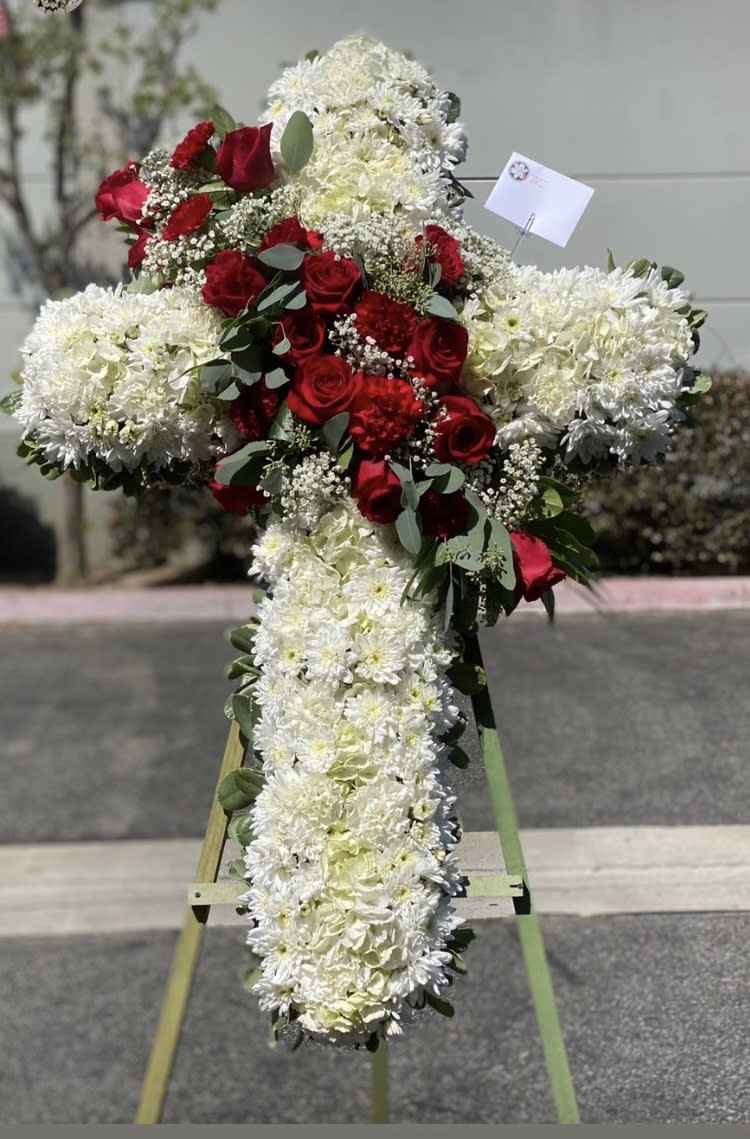 Large white and red cross - 36” cross