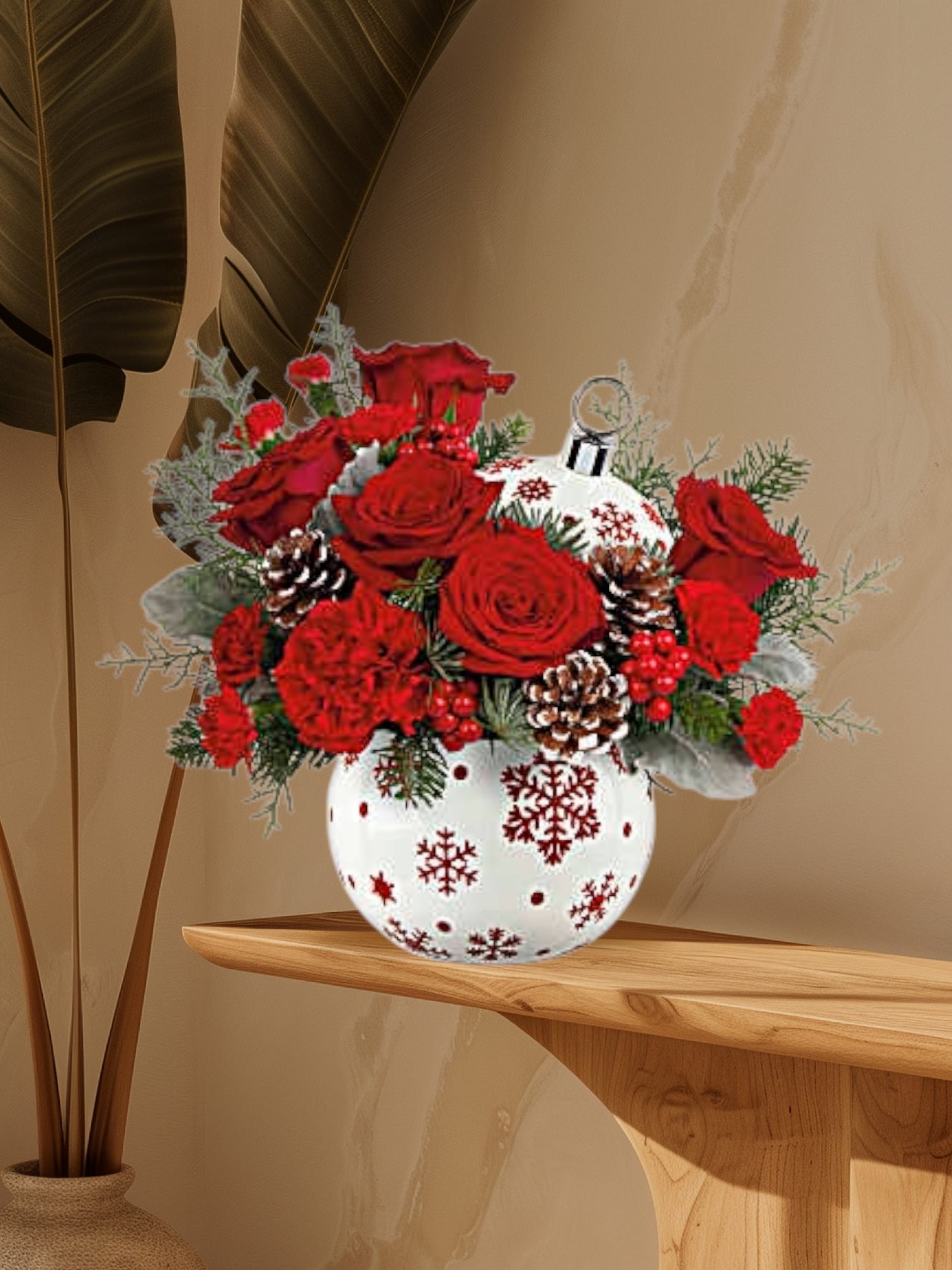 Sparkle all the way  - Brighten your Christmas with this beautiful ceramic ornament.