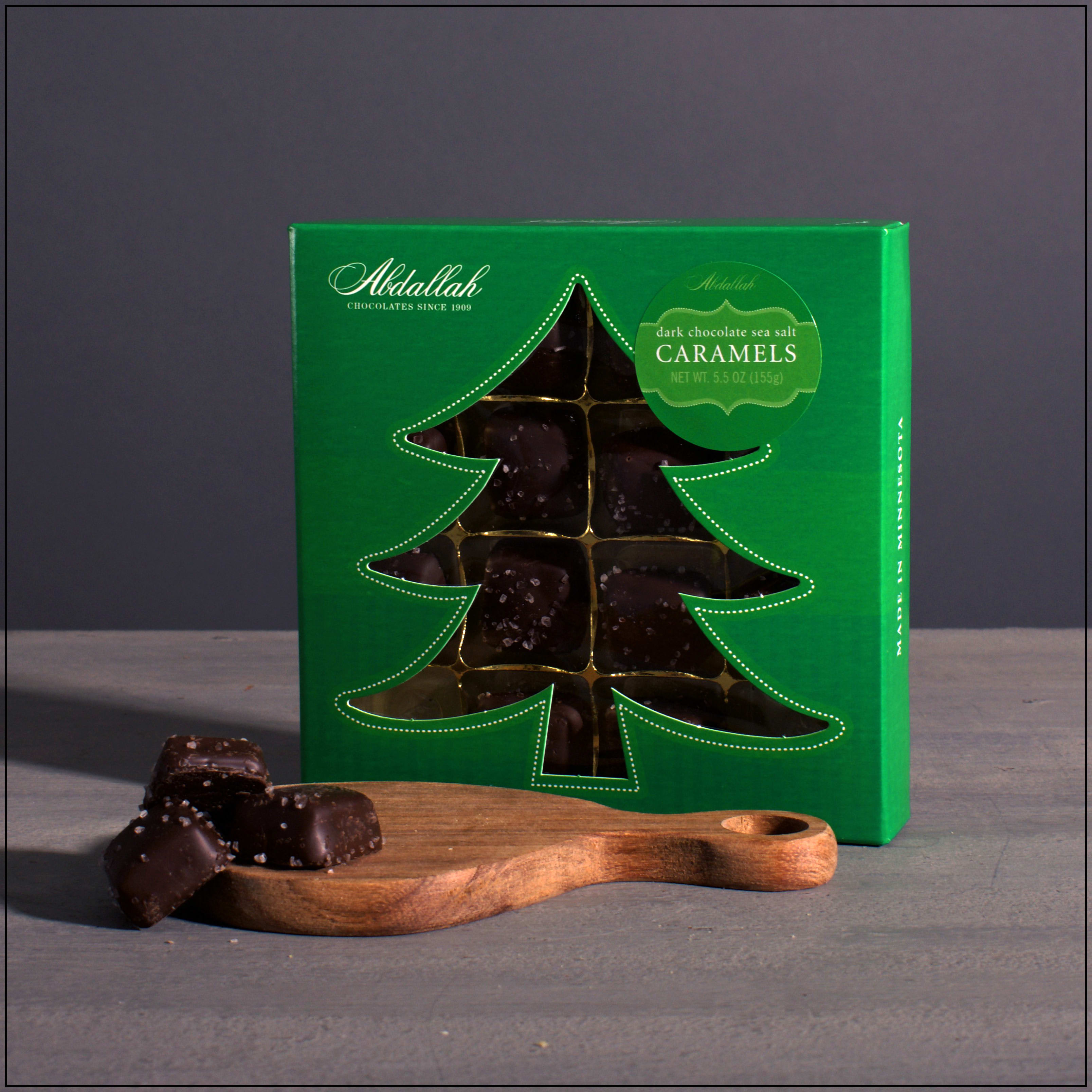 Dark Chocolate Sea Salt Caramel - 16 pieces. 5.5 oz