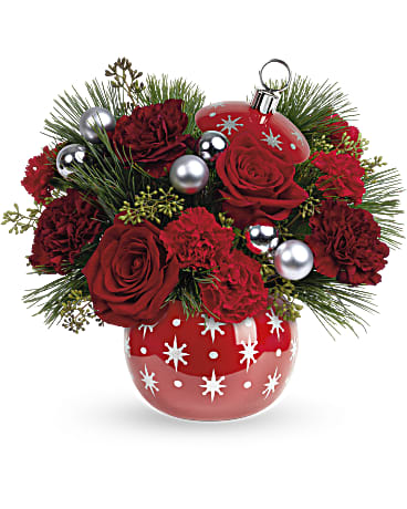 Shimmering Stars Bouquet - Roses, carnations mini carns