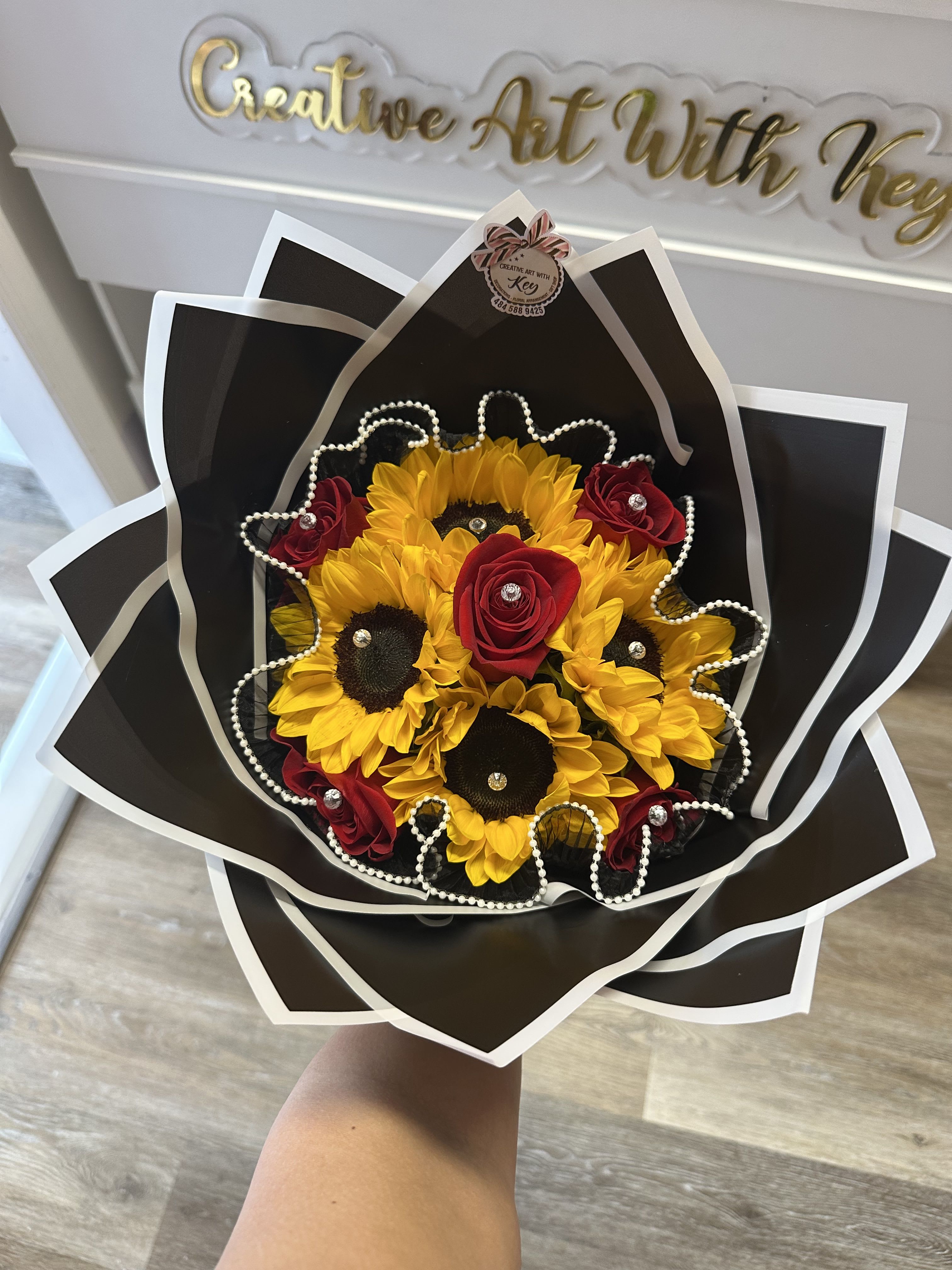 Sunflower and roses  - Sunflower and roses 
