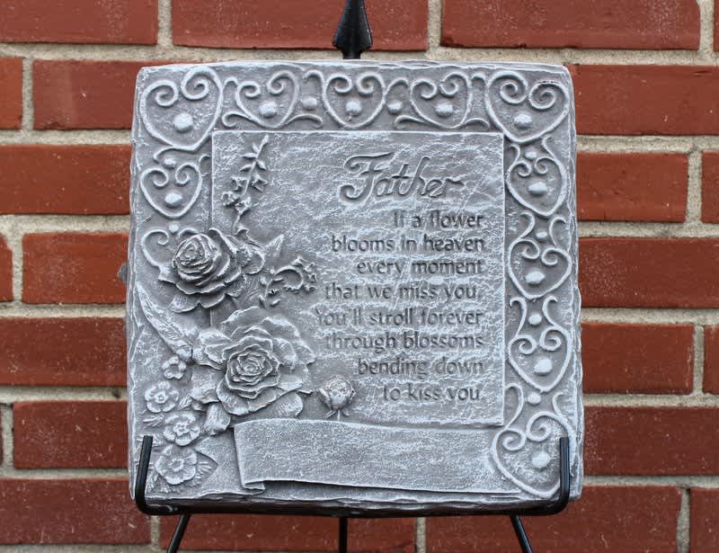 Father Plaque - 12&quot; concrete