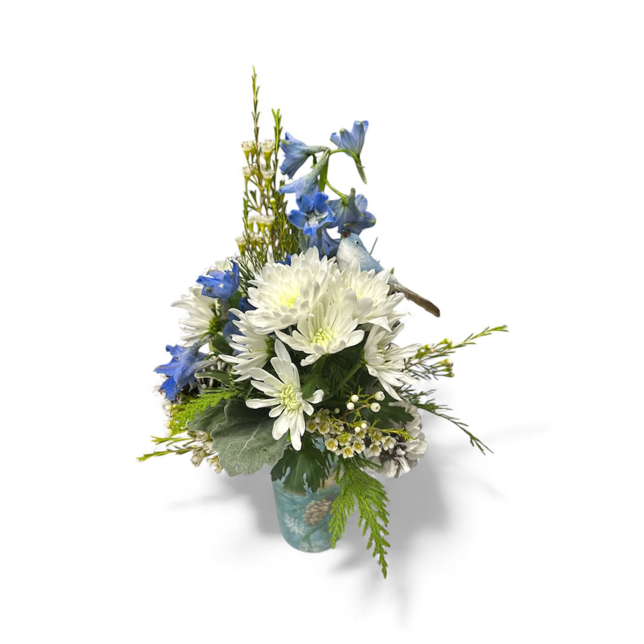 Bluebird Keepsake Travel Mug - Height in inches 15&quot; 