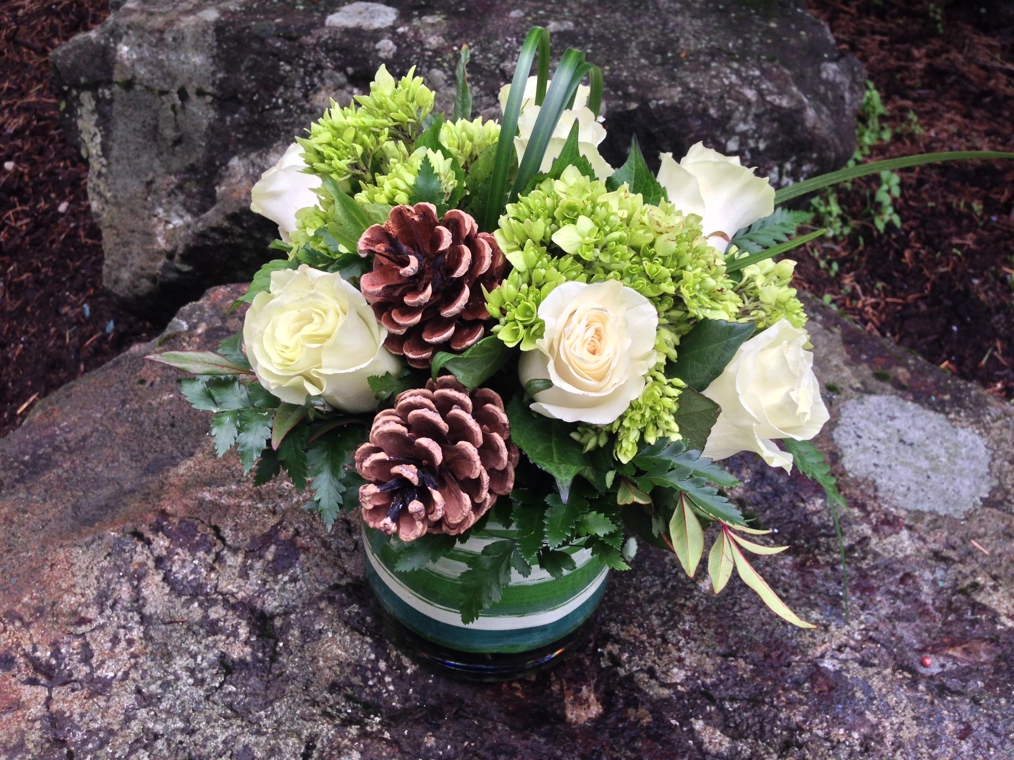 Evergreen winter  - Lush christmas greens lovely combination of whites and greens 