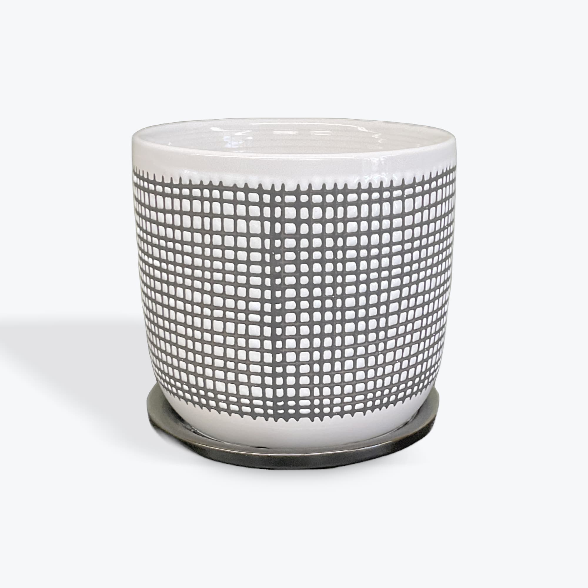 6 inch Patterned Ceramic Pot  - 6 inch Patterned Ceramic Pot 