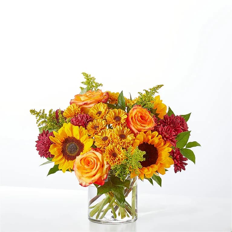 Autum Bouquet - Warm up with the colors of the season in the Flannel Scarf Bouquet, a crisp arrangement perfect for all of life’s moments.