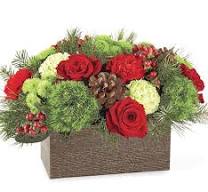 Bundled Up Bouquet - Filled with the essence of warmth and coziness, the Bundled Up Bouquet is the perfect gift for a loved one or centerpiece for your own holiday gathering.