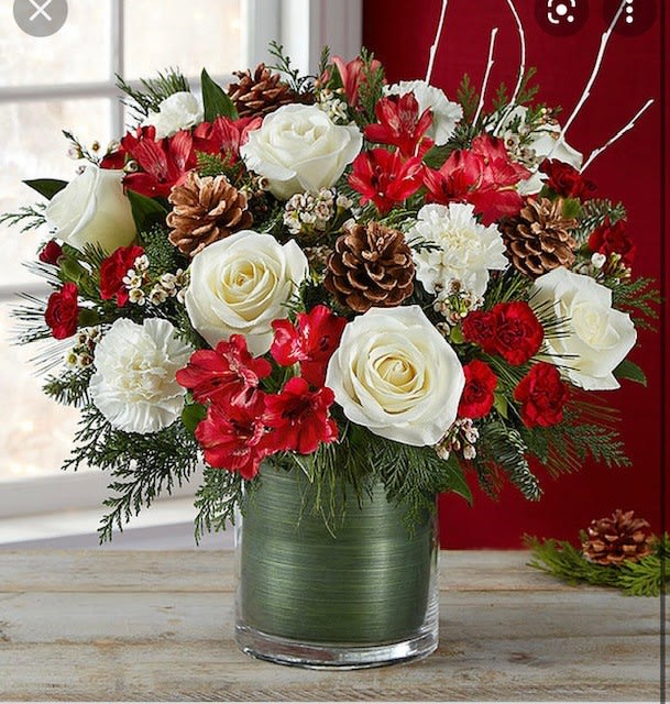 tis the season - roses and pine smell so fine