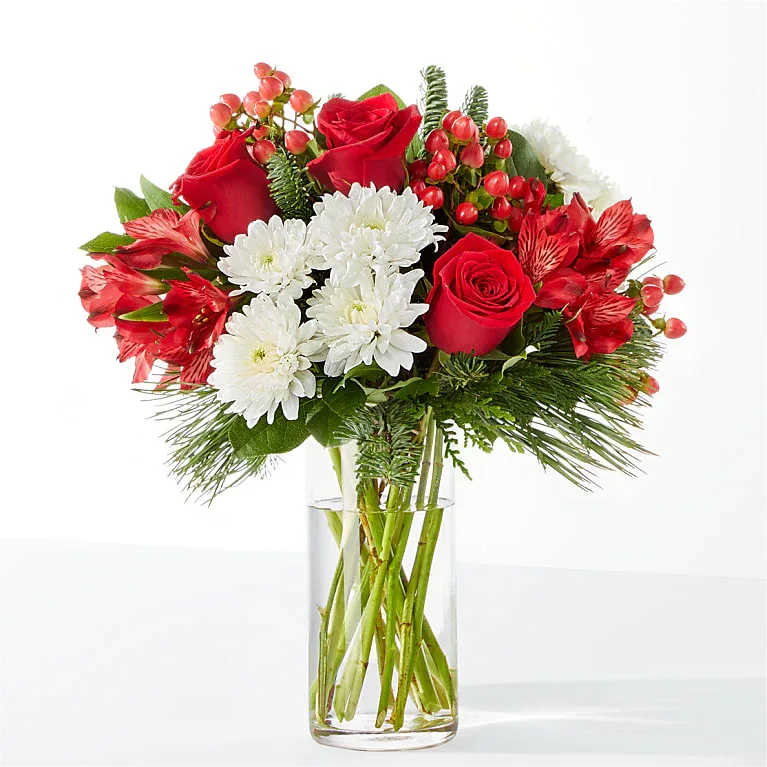 FTD LETTERS TO SANTA BOUQUET - LETTERS TO SANTA BOUQUET  Whether you're sending these as far as the North Pole or just next door, the blooms of our Letters to Santa Bouquet are sure to enchant and delight.