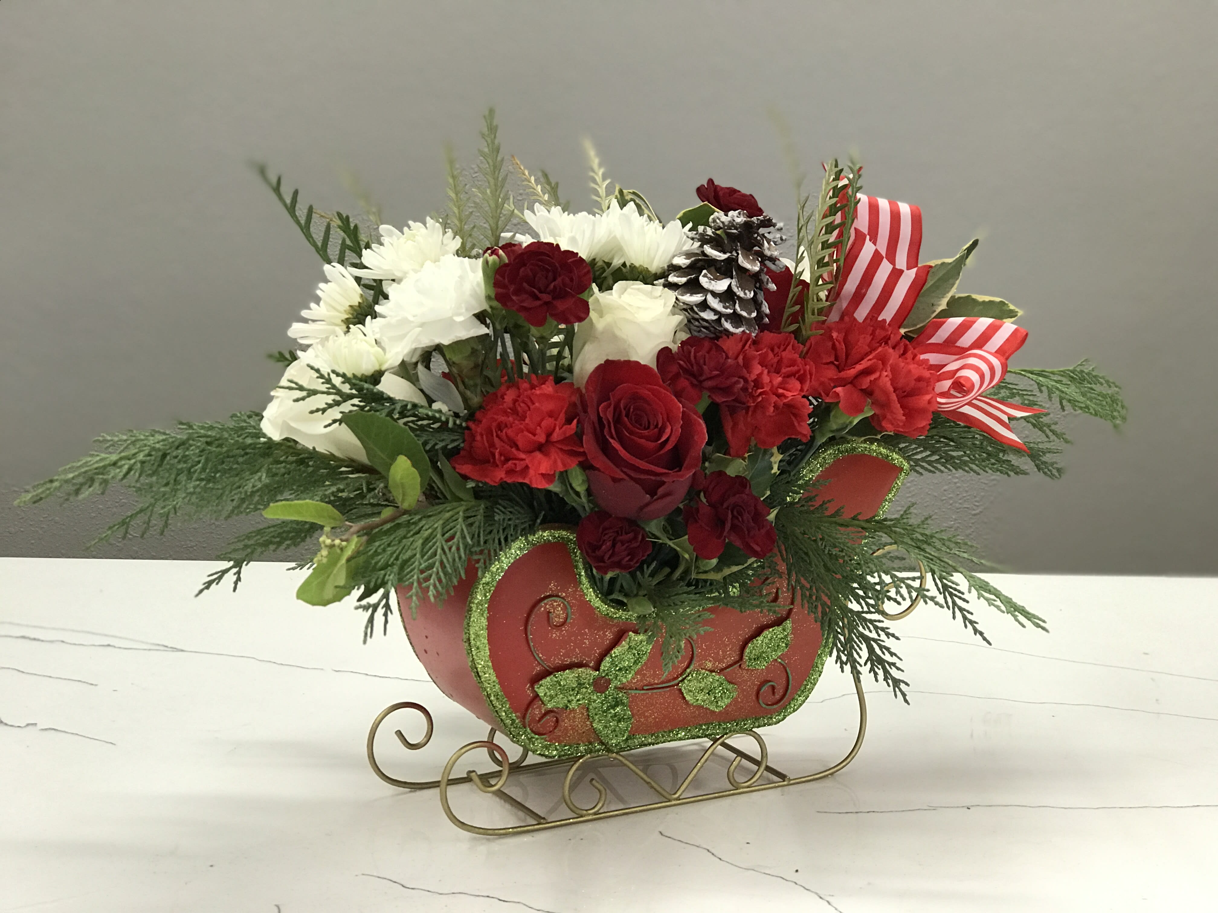 Santa's Sleigh - Slay this Holiday season by sending friends and family one of our playful sleighs. HOHOHO!