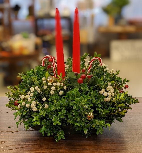 Winter Floral Centerpiece - Perfect for a Christmas, Yule, or "Festivus".