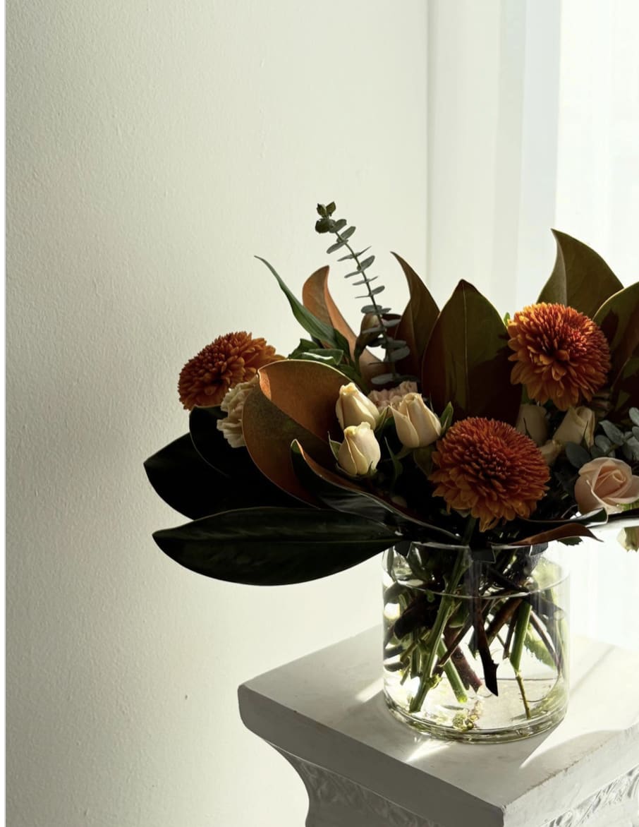 Designer's Choice Fall Vase - Beautiful Designer's Choice Modern Fall Vase Arrangement created with love.