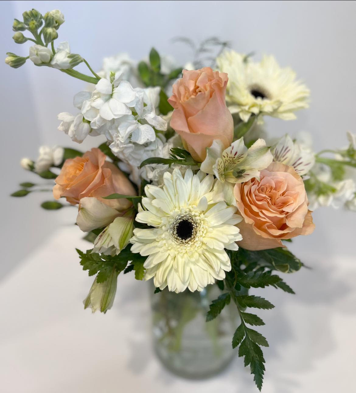 Pure Pleasures - Pure beauty and sweet innocence come to life in this dreamy collection of pearly white and pastel blooms. 