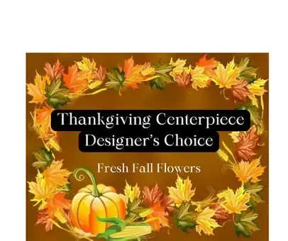 Designer Choice Thanksgiving Centerpiece - A Harvest of Beauty for your Thanksgiving Table...this lush fall arrangement that feels like autumn itself has pulled up a chair.  The variety of colors, textures and style will embrace the holiday season beautifully.