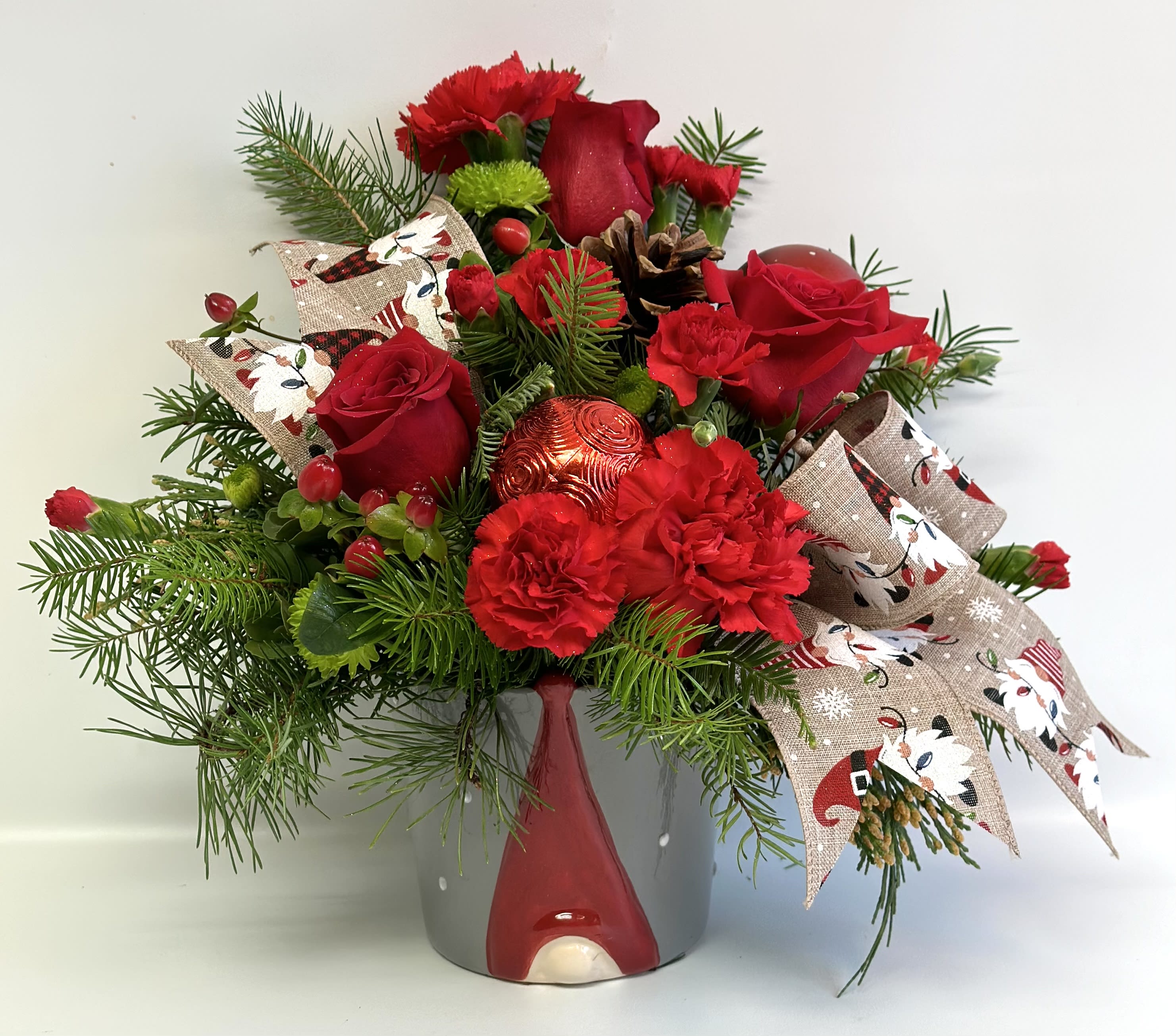 Gnome For the Holiday - This cute ceramic container with this cute Gnome on the front.  Will make any one happy. 