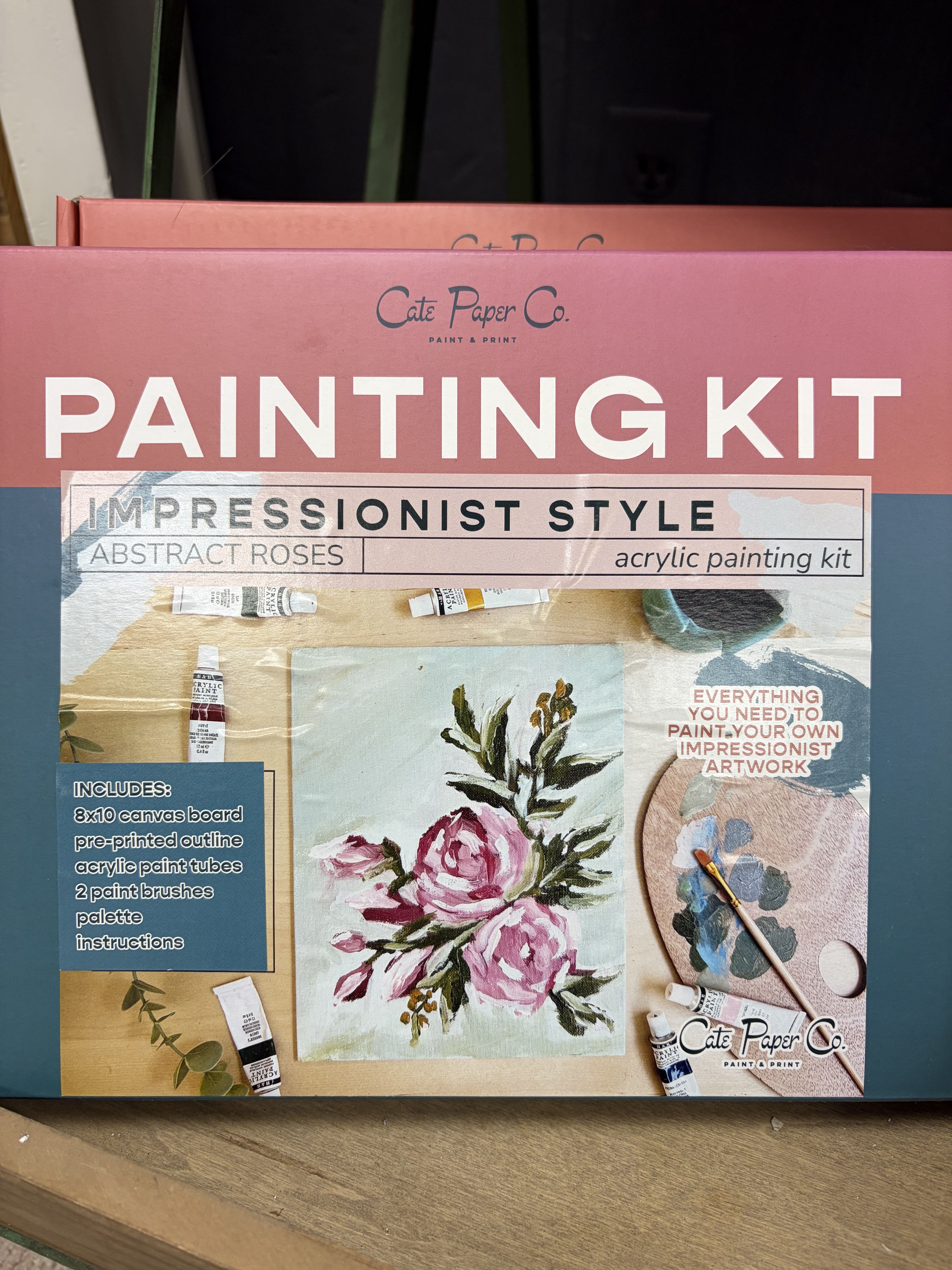 Gift Set: Painting Kit - We have a variety of paint-by-number and impressionist style painting kits in-store that are perfect gifts this holiday season. From sail boats to monsteras to roses, give your crafty and art-loving friend or family member a fun gift and activity. Want to learn more, give us a call during our business hours at 219-464-3588.