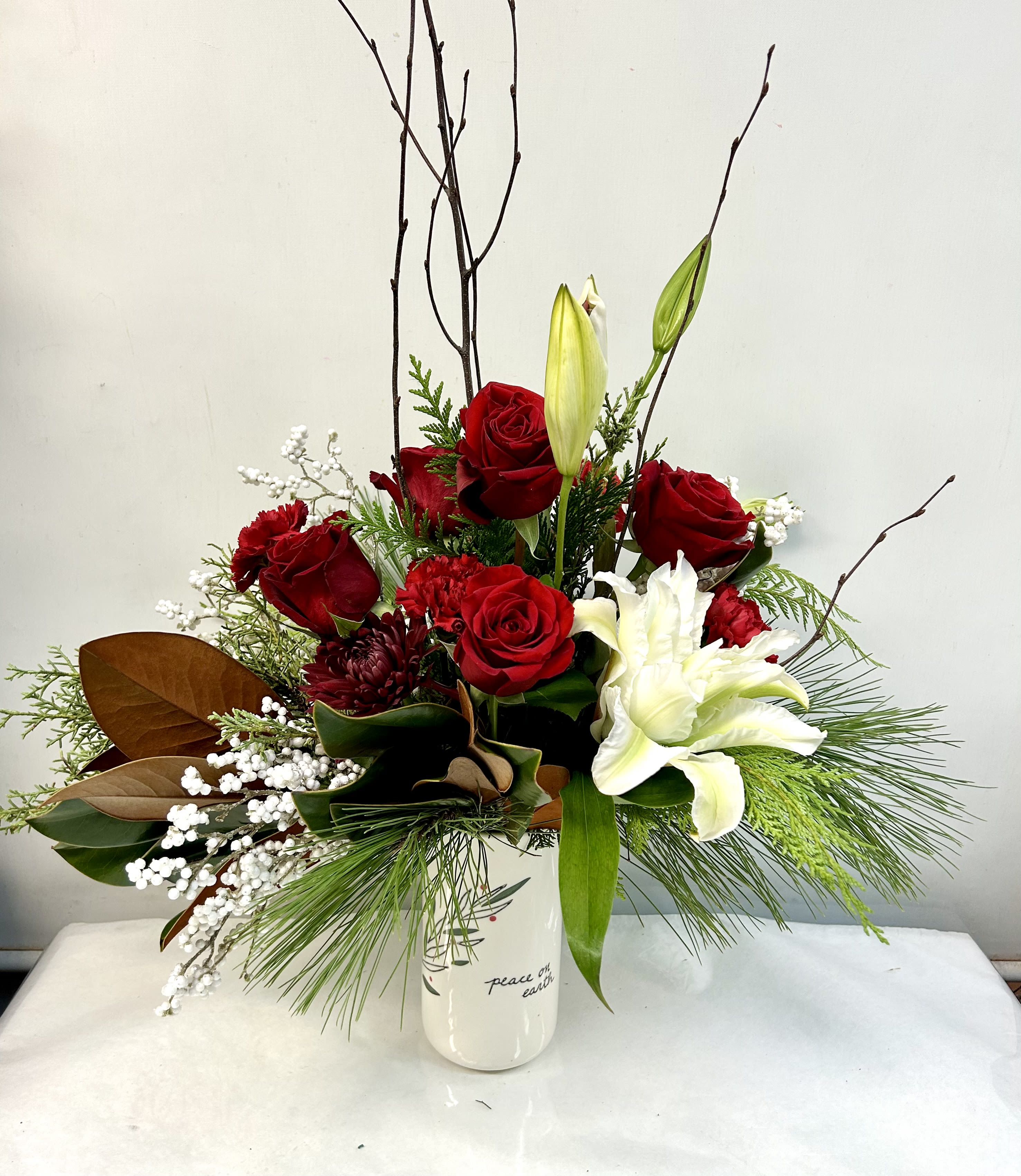 Peace on Earth - Bring on peace this holidary season, with this warm and welcoming design perfect for any event! 