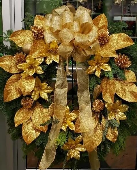 [TT-GLITTERW]:  GLITTER AND GOLD WREATH - GLITTER AND GOLD WREATH